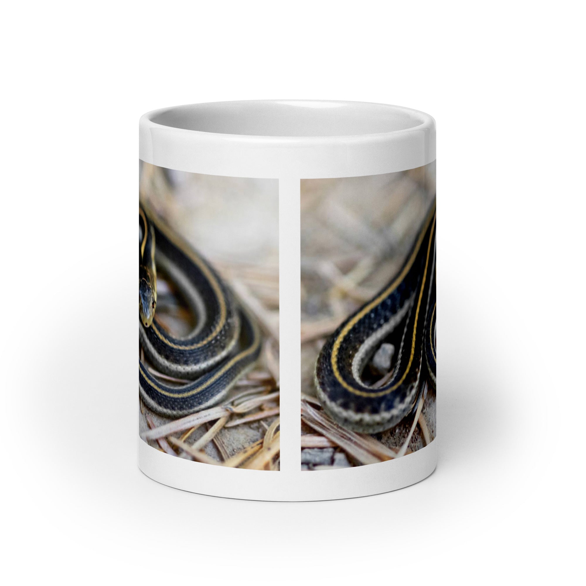 "Garter Snake Mug #1:  Elegance and Simplicity of the Garden  (Ceramic)"