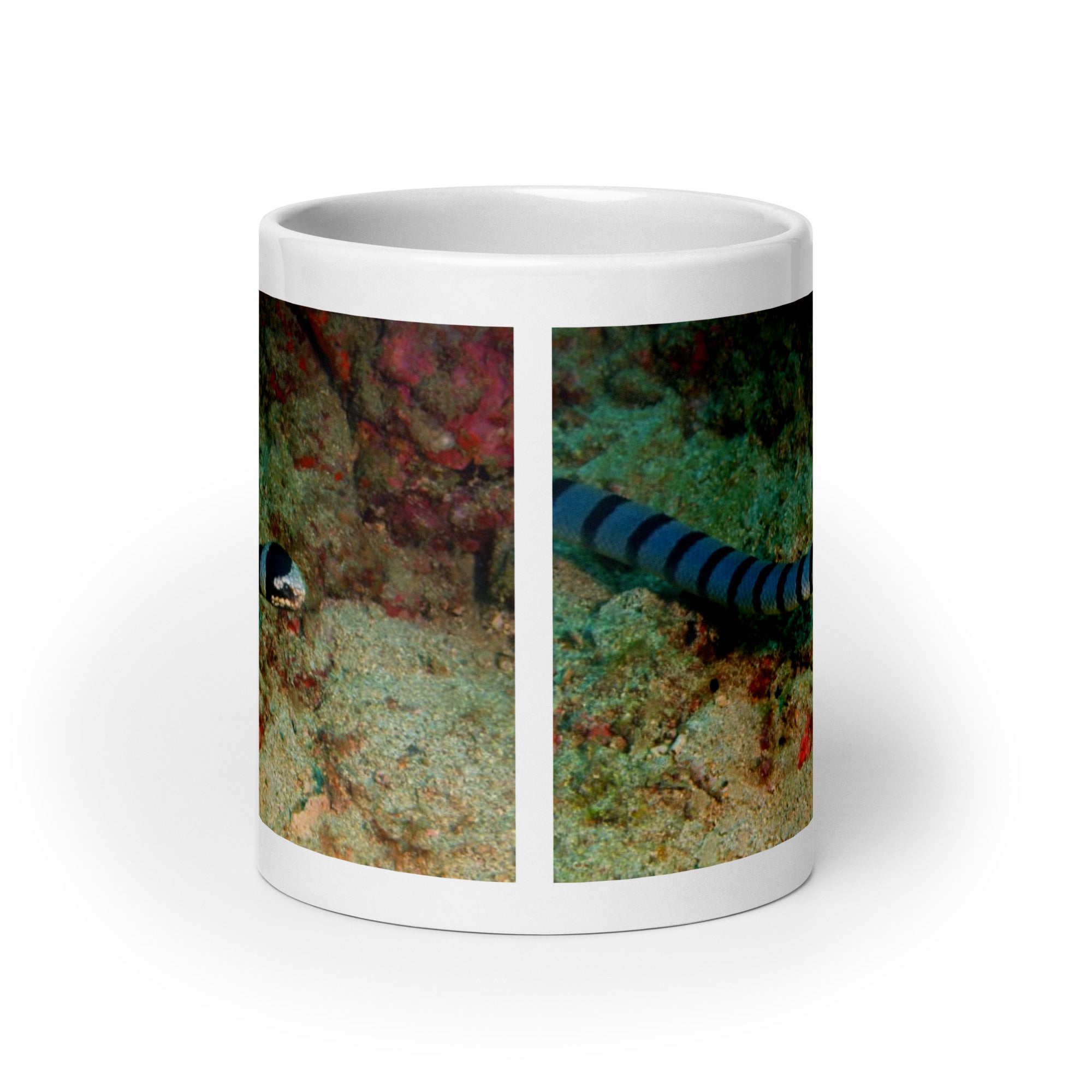 "Sea Snake Mug #1: Grace and Mystery of the Ocean  (Ceramic)"