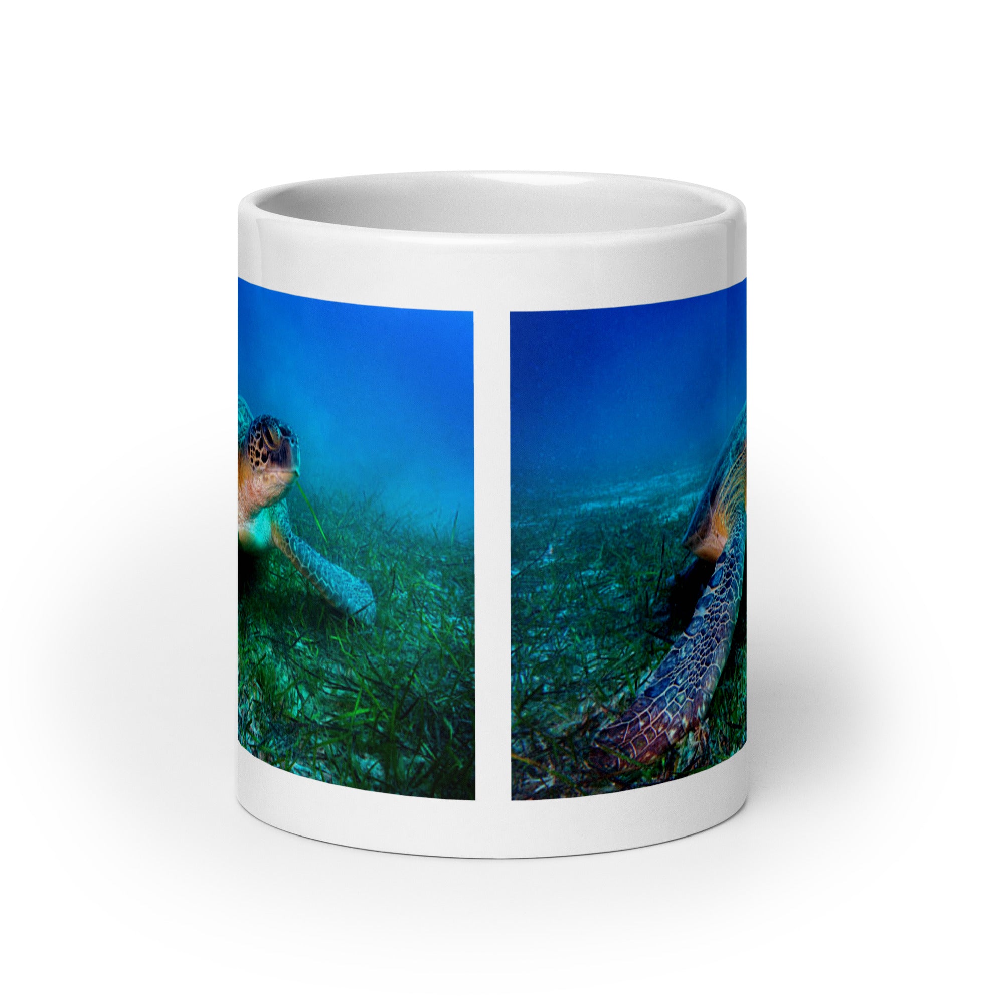 "Sea Turtle Ceramic Mug #1:  Serenity and Wisdom of the Ocean  (Ceramic)"