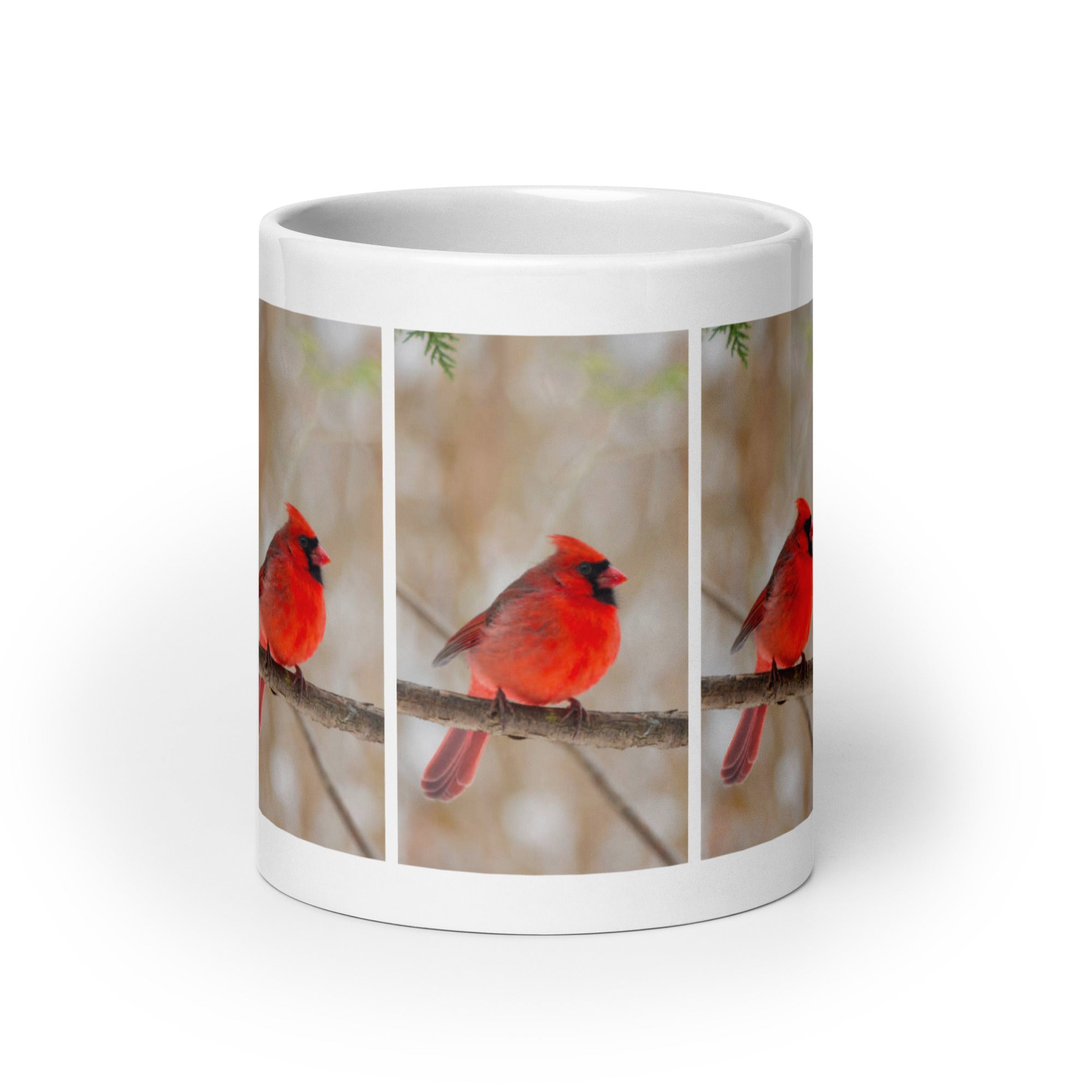 "Cardinal Mug #1: The Crimson Messenger (Ceramic)"