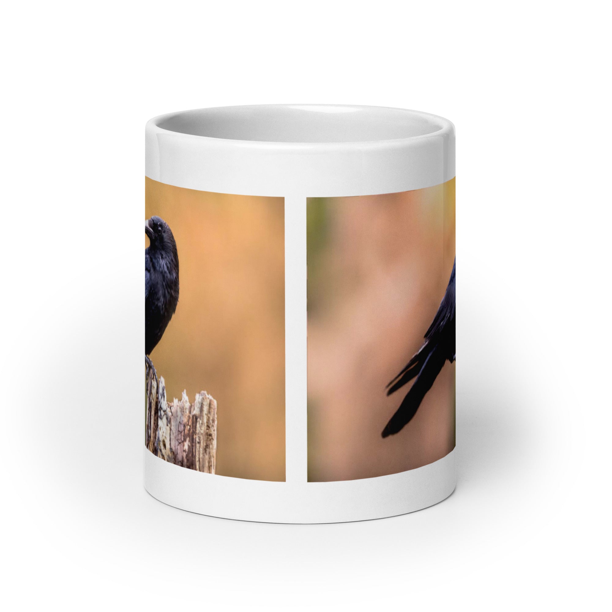 "Crow Mug #1: The Clever Corvid (Ceramic)"