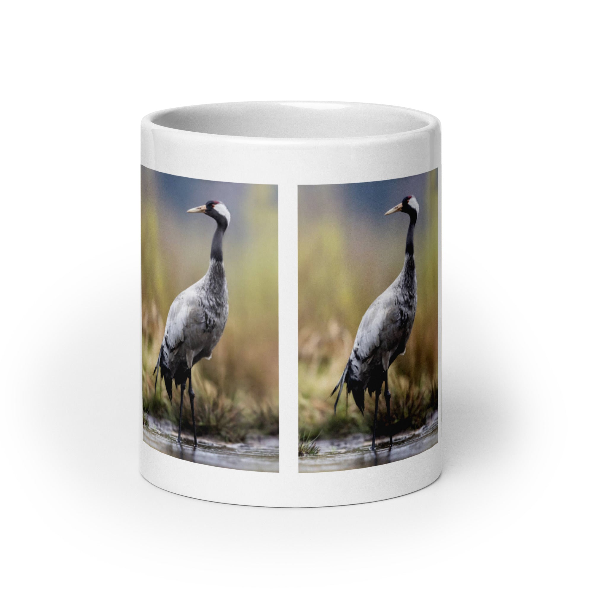 "Crane Mug #1: The Elegant Wader (Ceramic)"