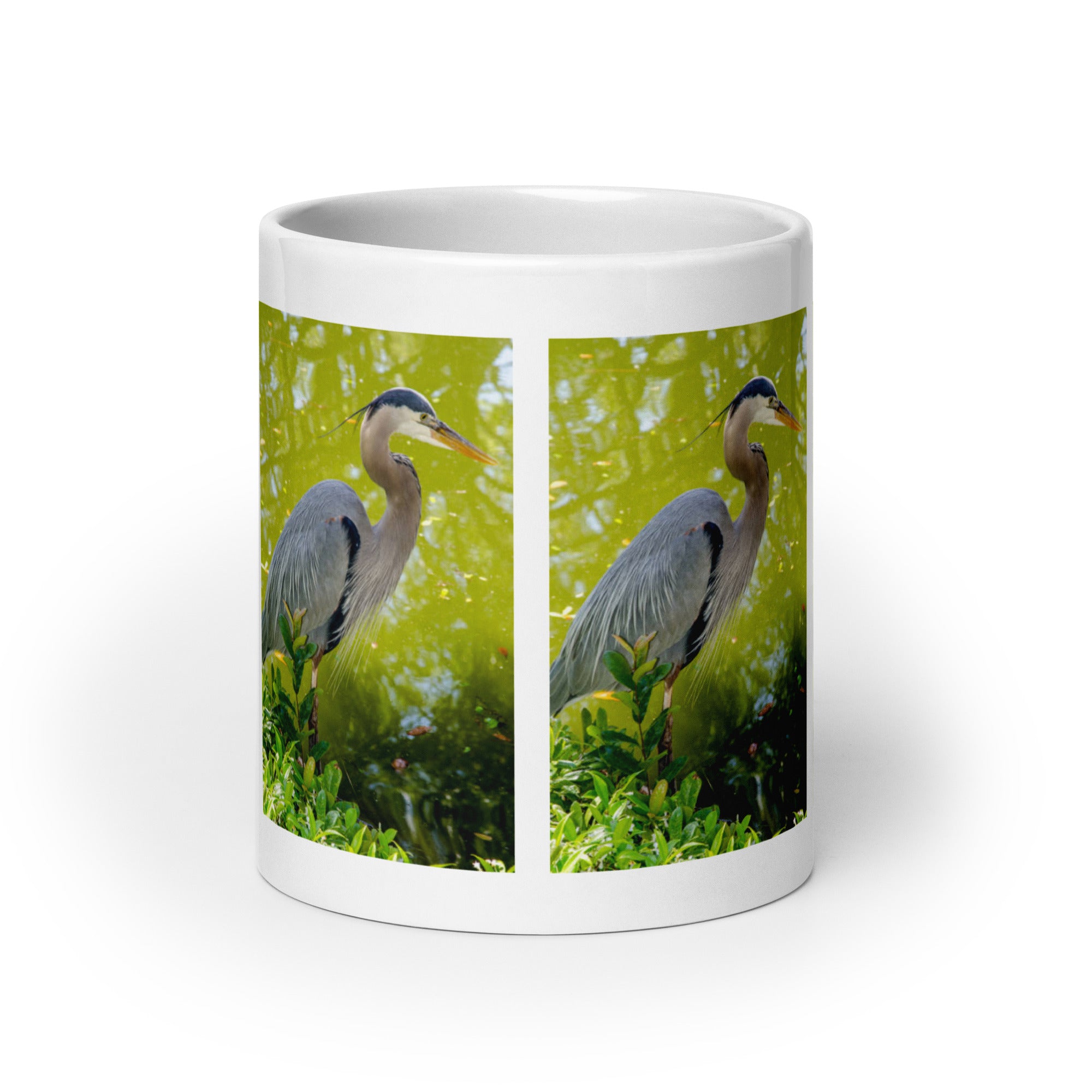 "Heron Mug #1: The Patient Wader (Ceramic)"