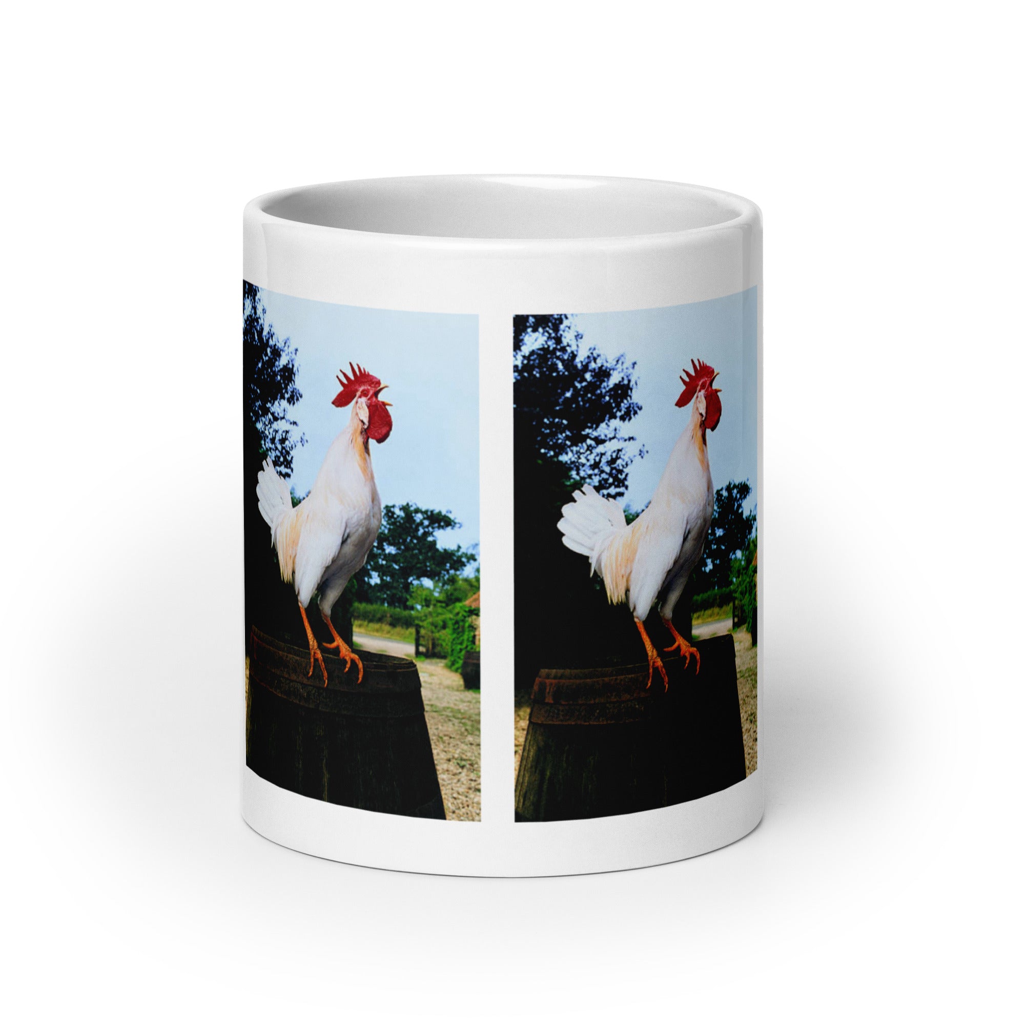 "Chicken Mug #1: The Clucky Connoisseur (Ceramic)"