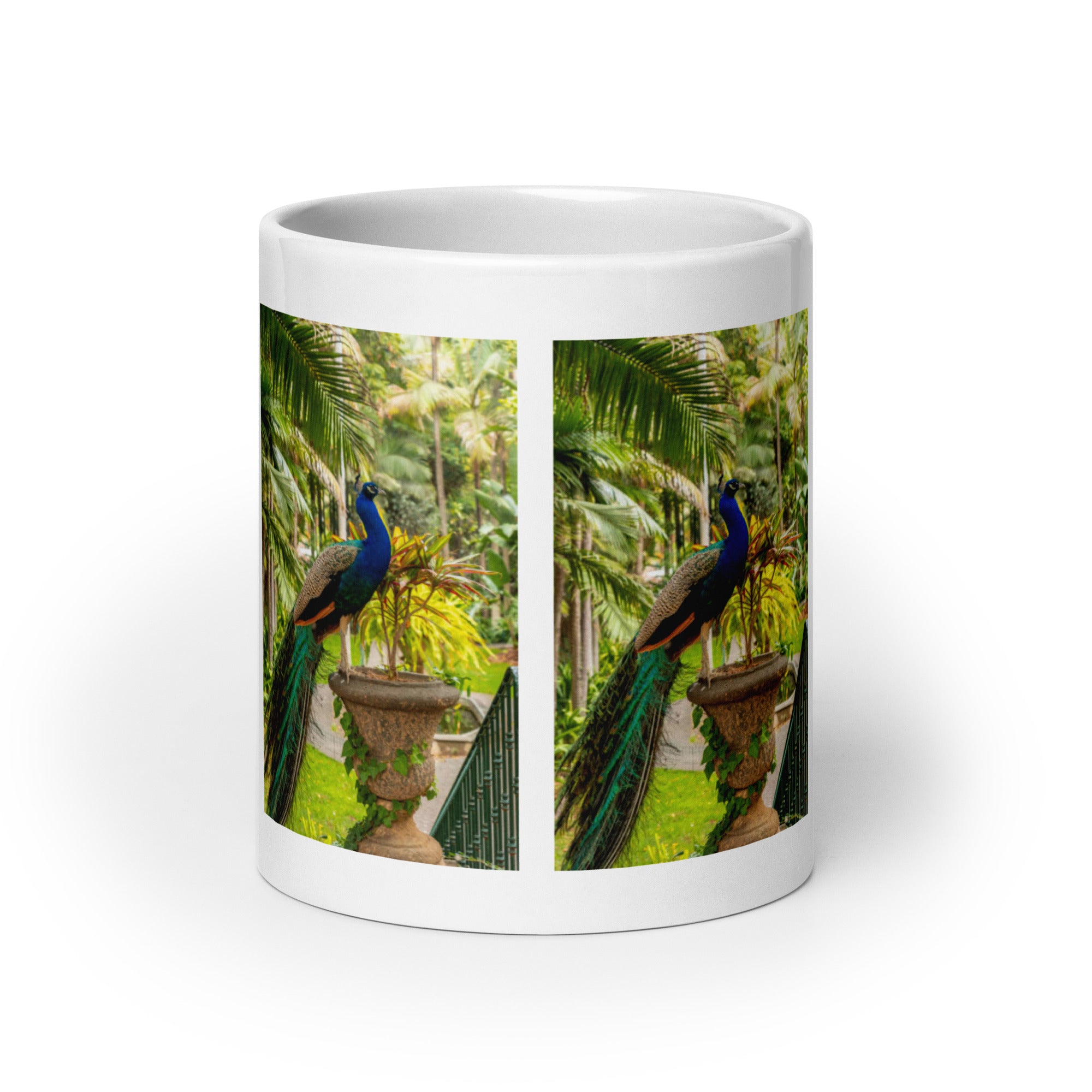 "Peacock Mug #1: The Iridescent Showstopper (Ceramic)"