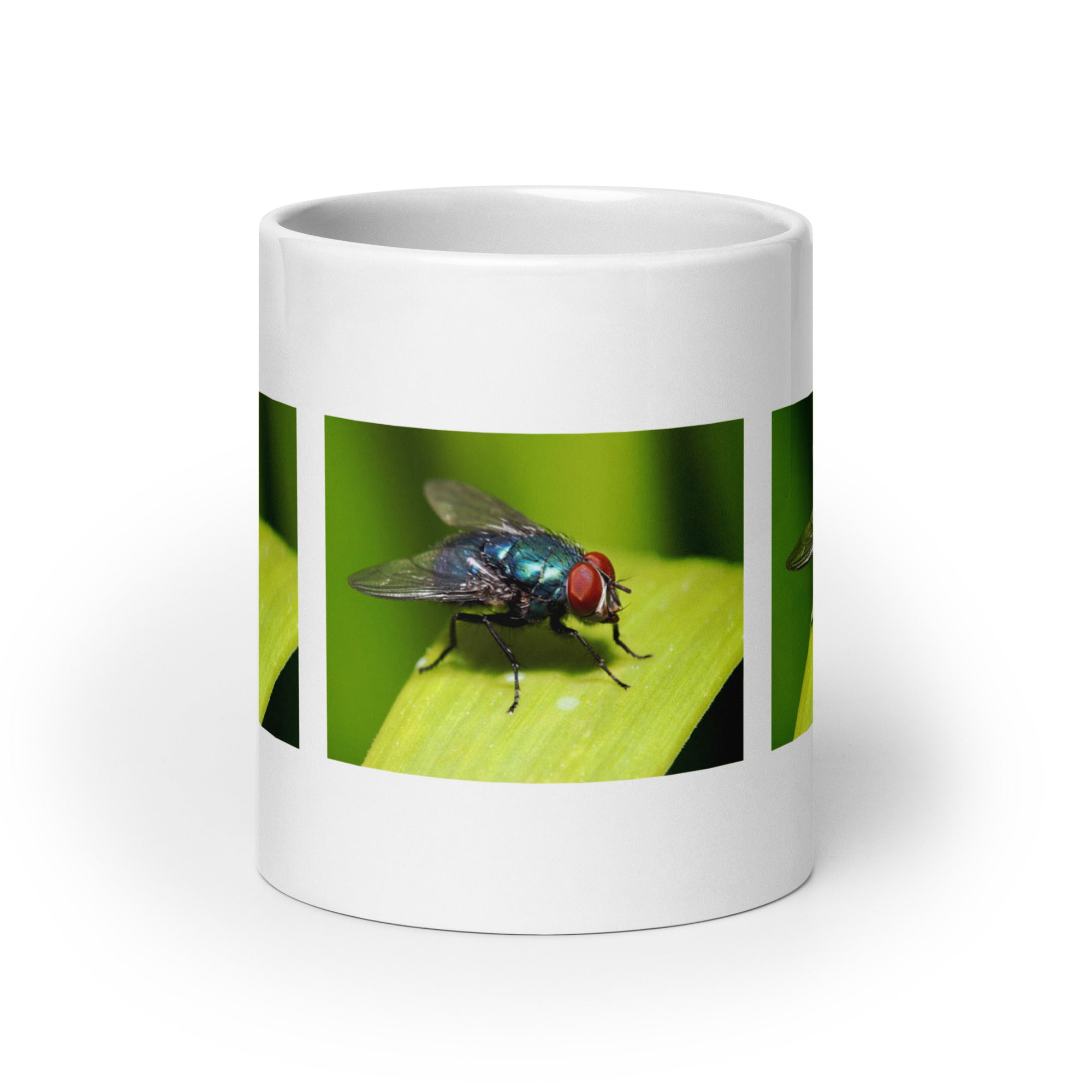 "Fly Mug #1: The Buzzing Pollinator (Ceramic)"