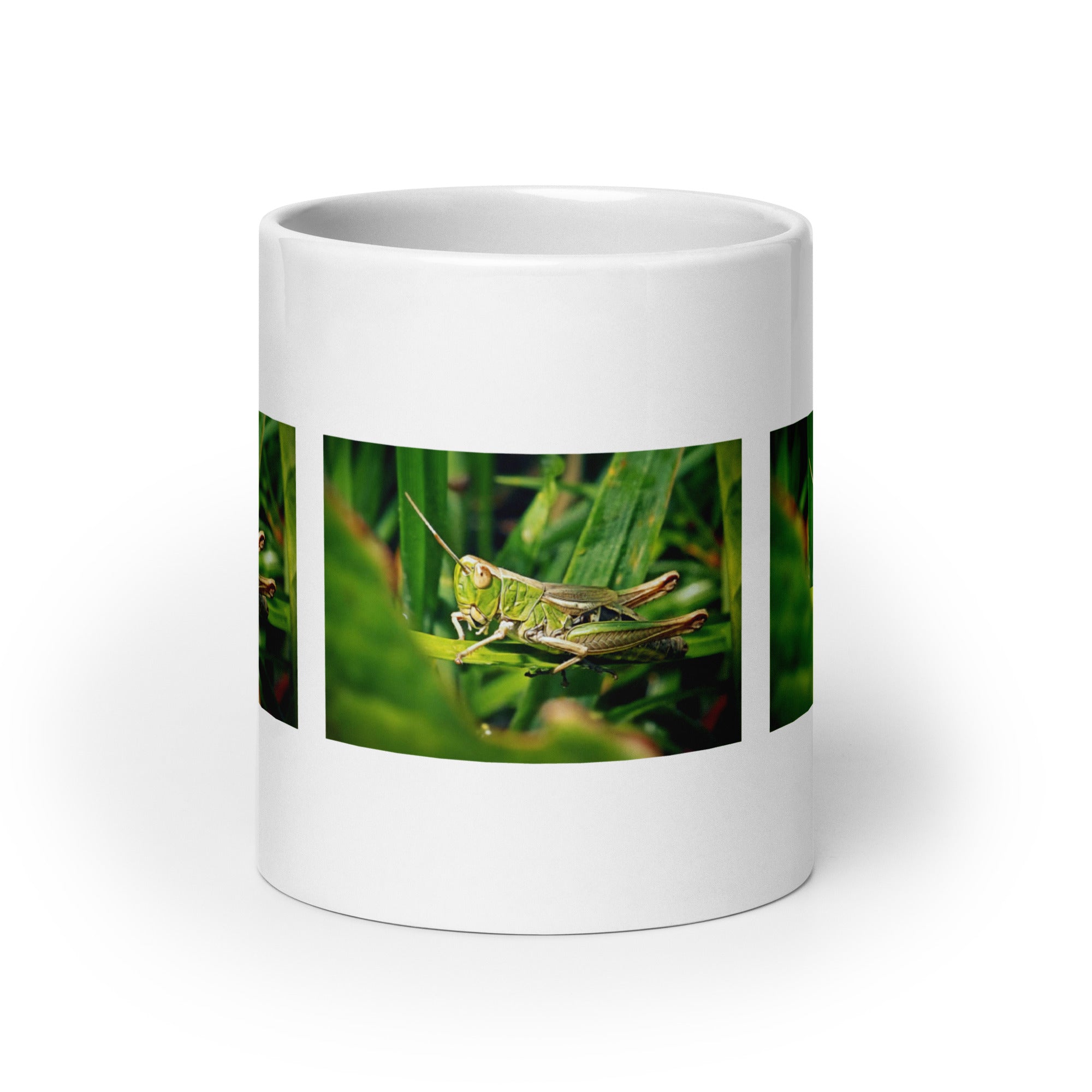 "Grasshopper Mug #1: The Leaping Maestro (Ceramic)"