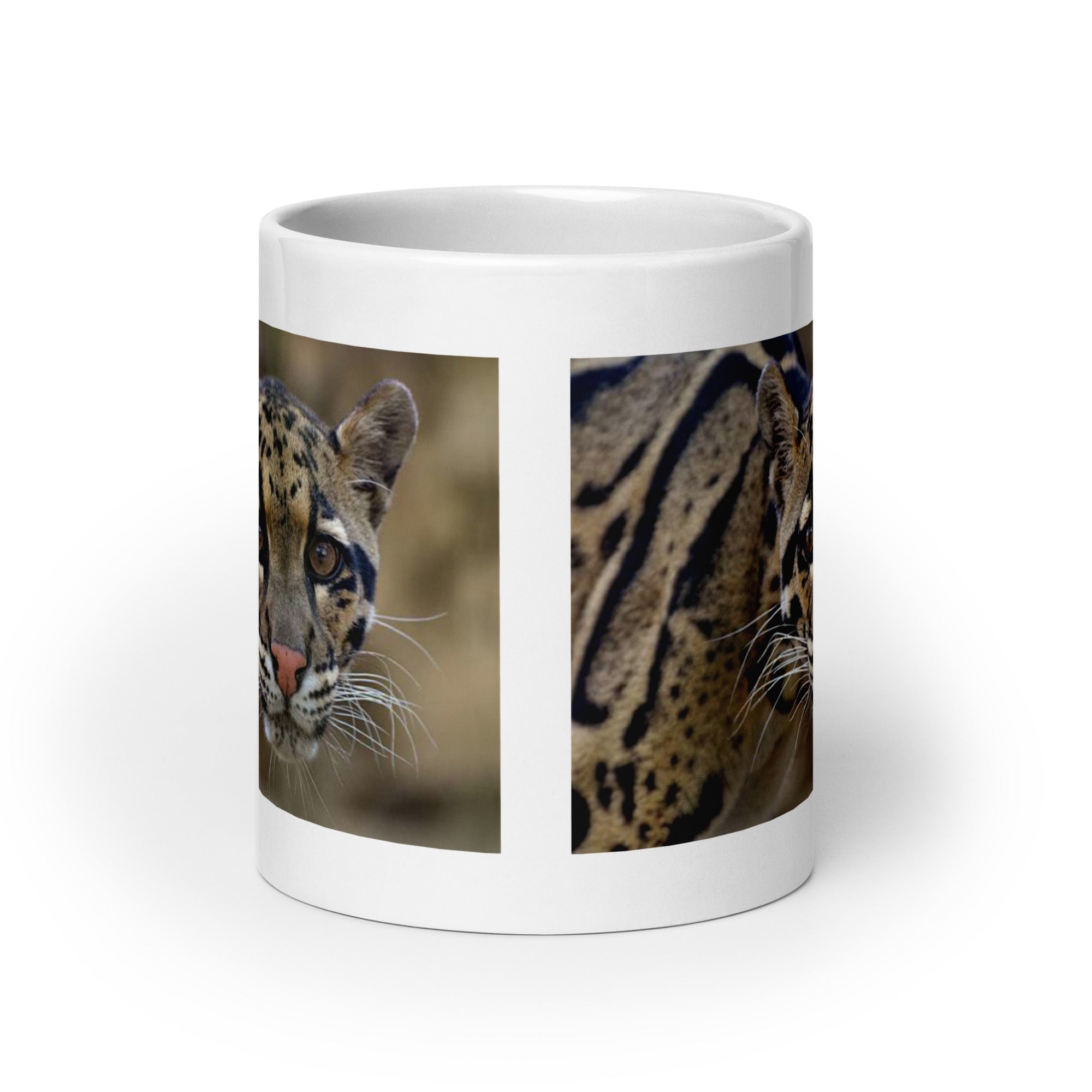 "Clouded Leopard Mug #1: The Enigmatic Climber (Ceramic)"