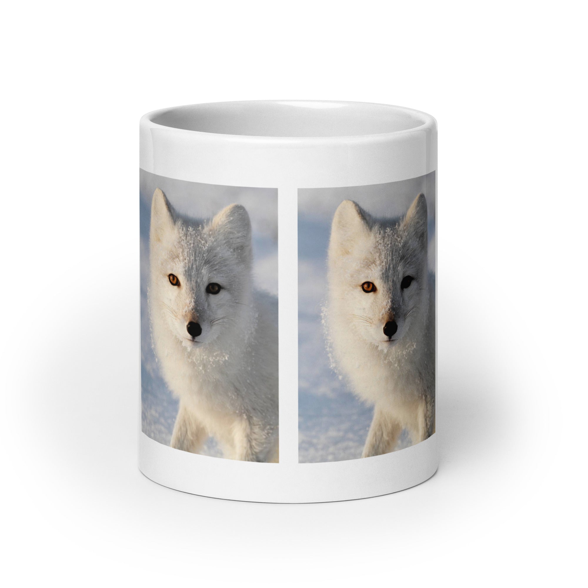 "Arctic Fox Mug #1: The Winter Wanderer (Ceramic)"