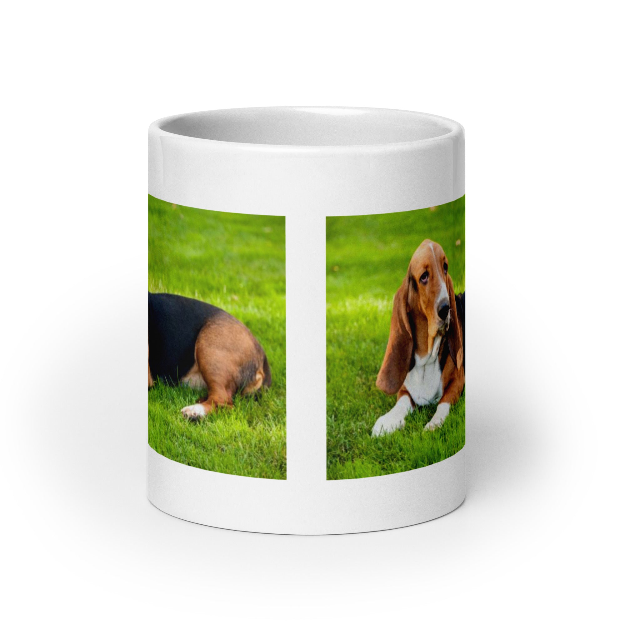 "Basset Hound Mug #1: The Low-Rider Scent Sleuth (Ceramic)"