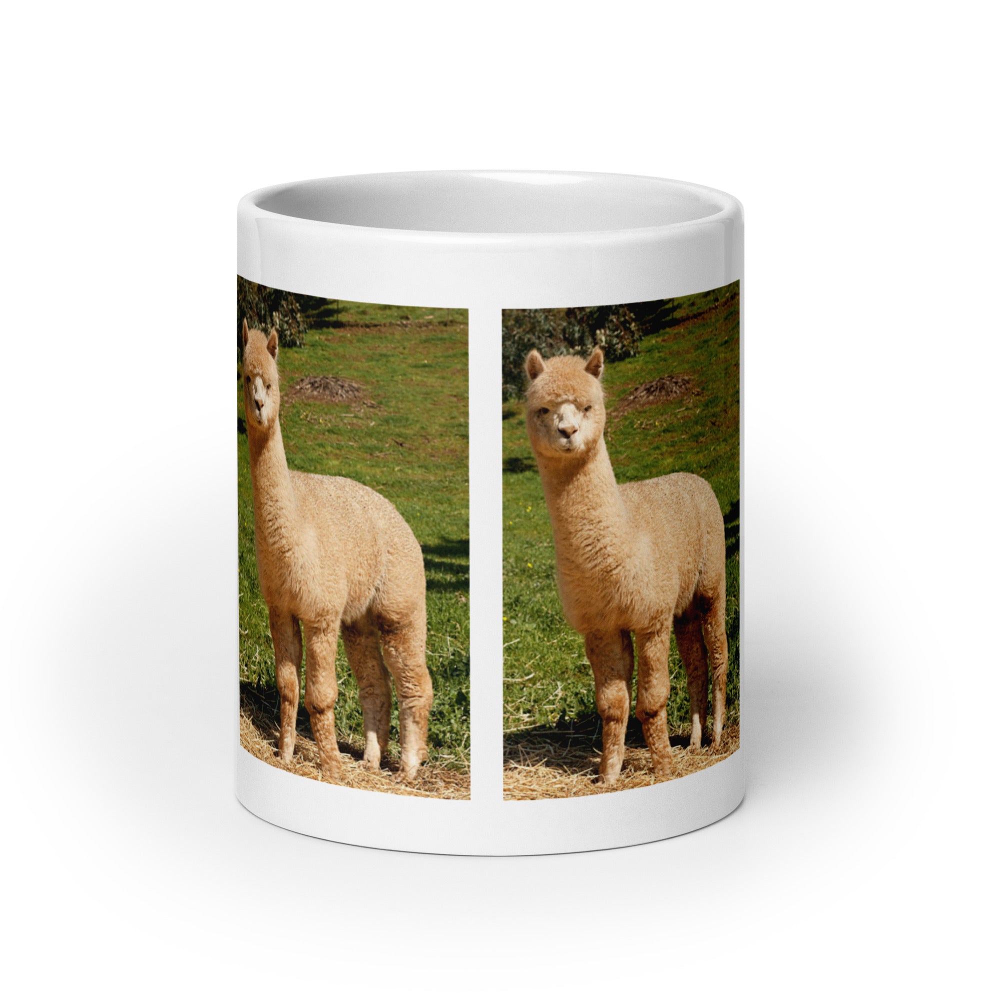 "Alpaca Mug #1: The Gentle Hummer (Ceramic)"