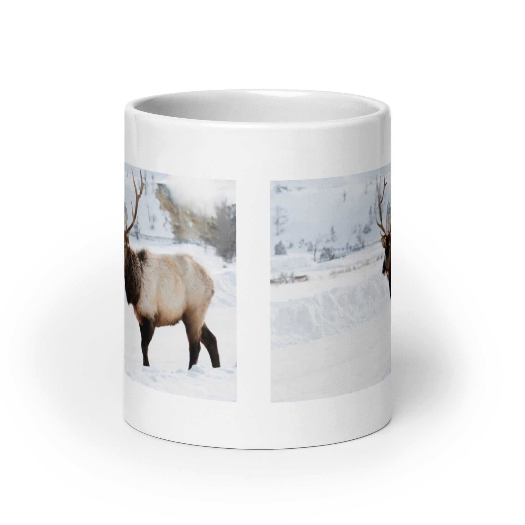 "Elk Mug #1: The Antlered Monarch (Ceramic)"