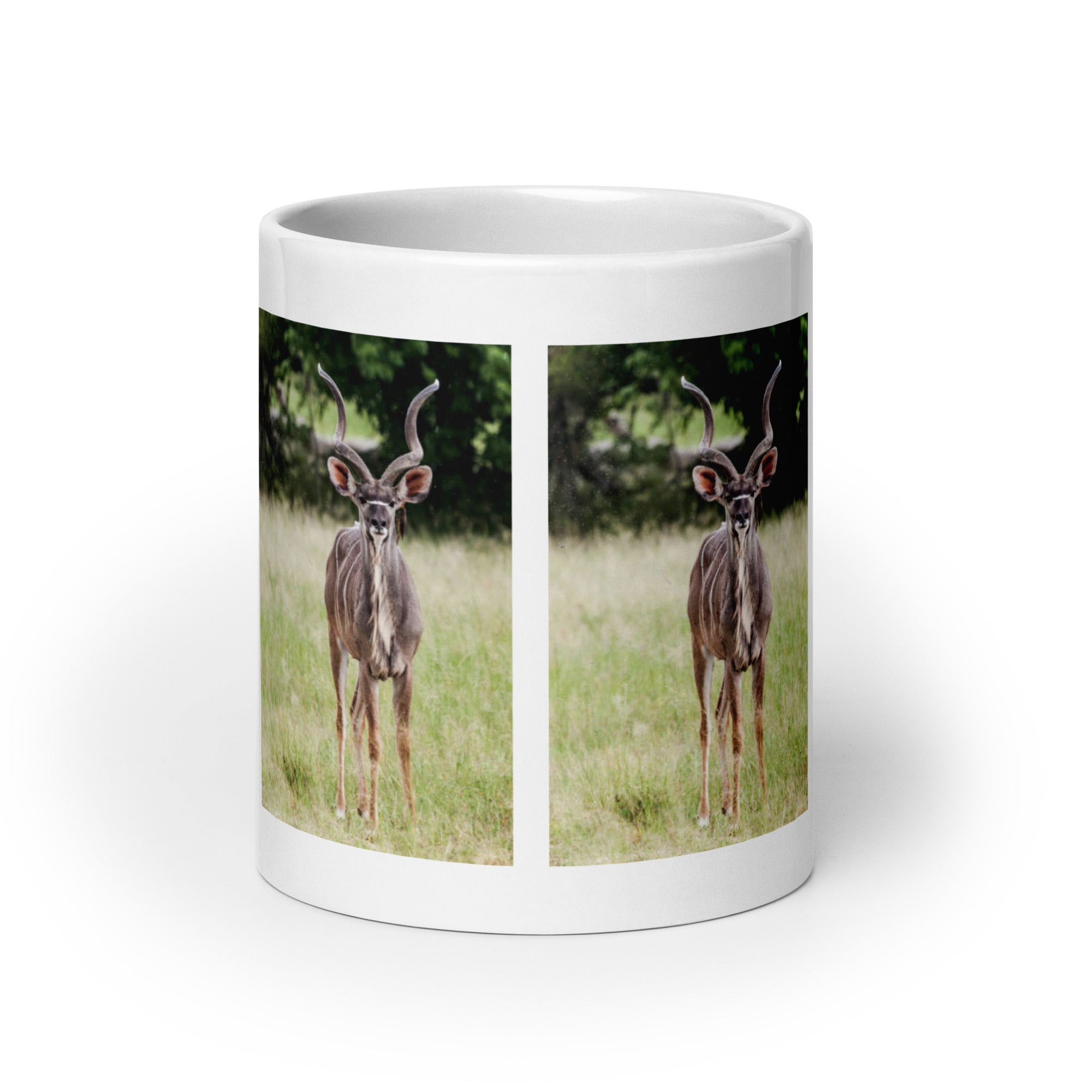 "Kudu Mug #1: The Spiral-Horned Majesty (Ceramic)"