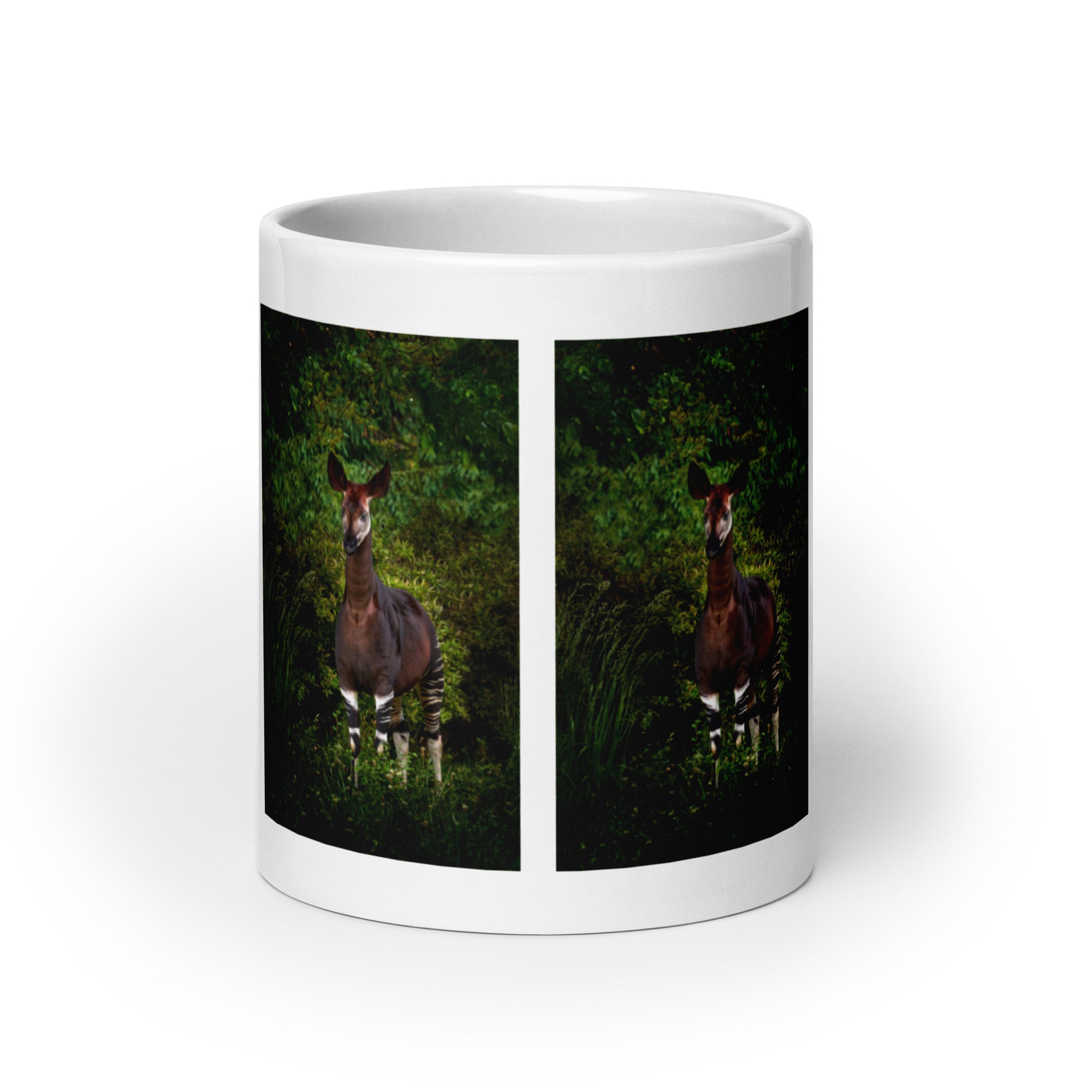 "Okapi Mug #1: The Forest Zebra (Ceramic)"