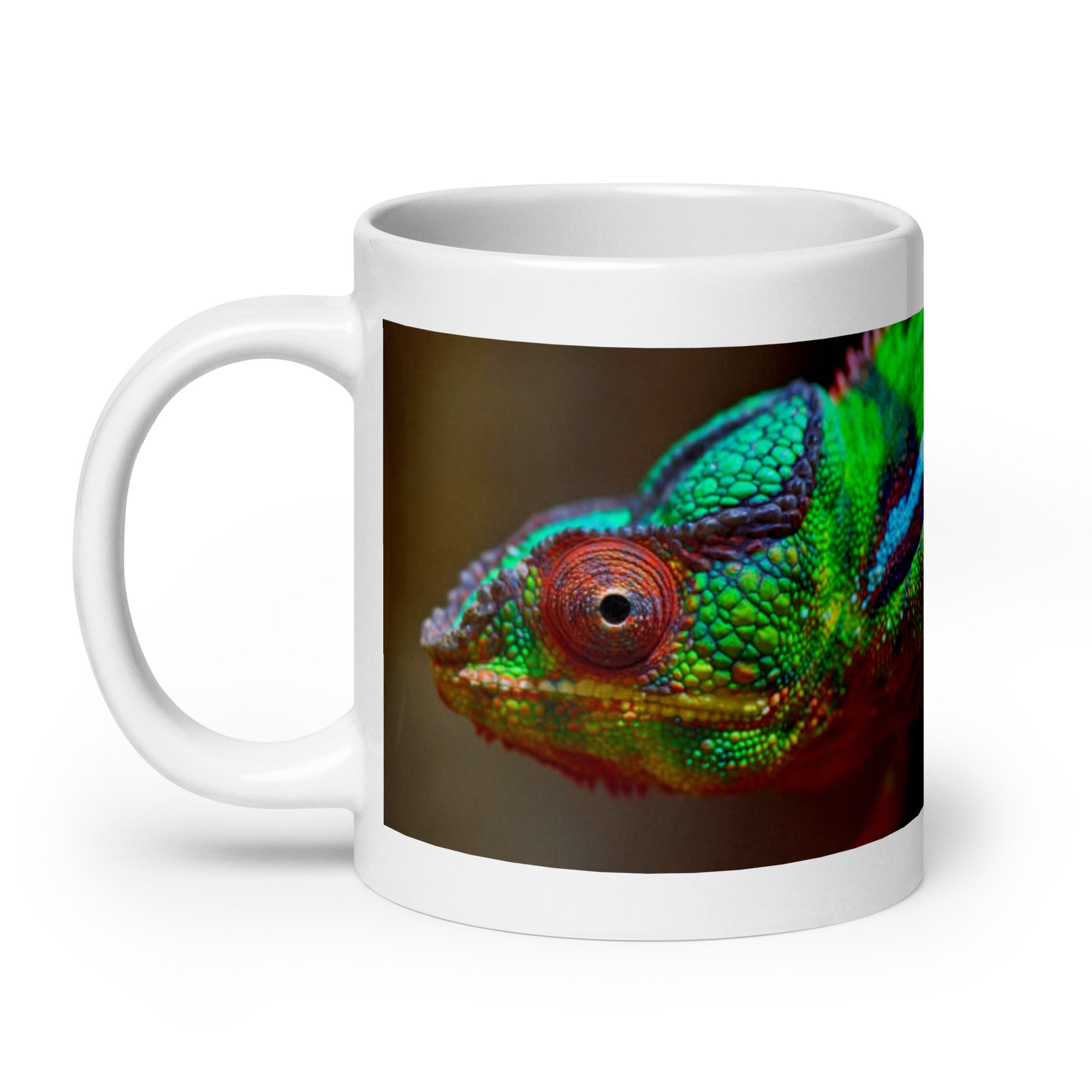 "Chameleon Mug #1:  Color and Adaptability of the Wild  (Ceramic)"