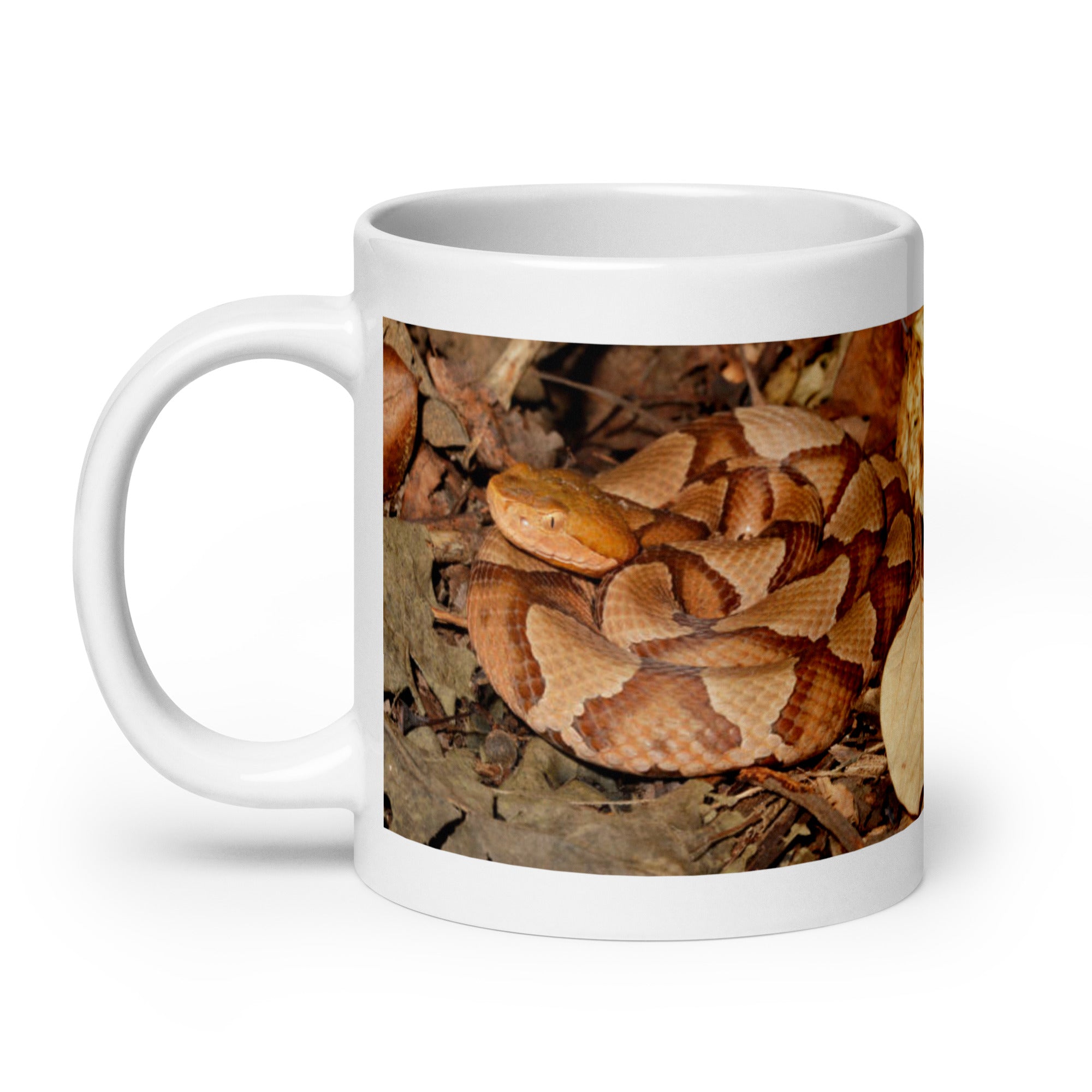 "Copperhead Mug #1: Elegance and Stealth of the Forest  (Ceramic)"