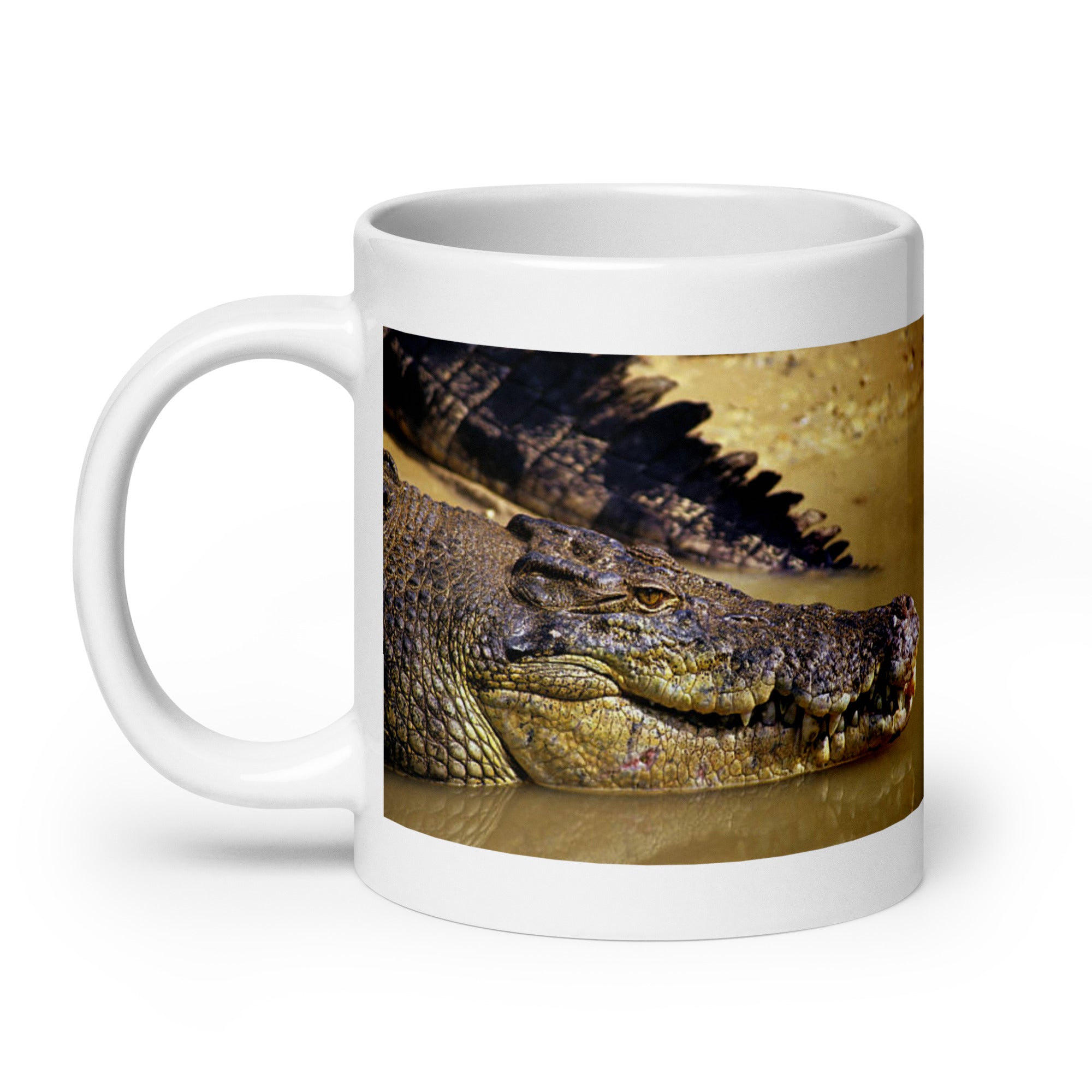 "Crocodile Mug #1:  Power and Majesty of the Swamp (Ceramic)"