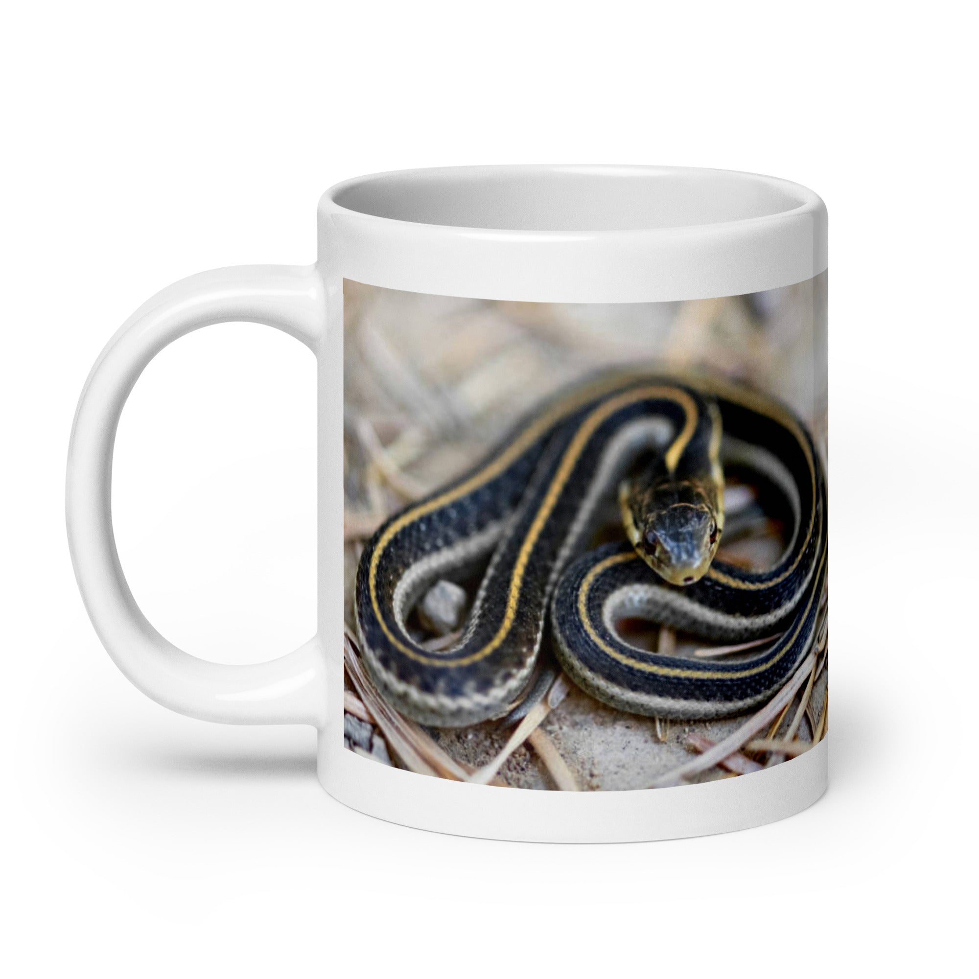 "Garter Snake Mug #1:  Elegance and Simplicity of the Garden  (Ceramic)"