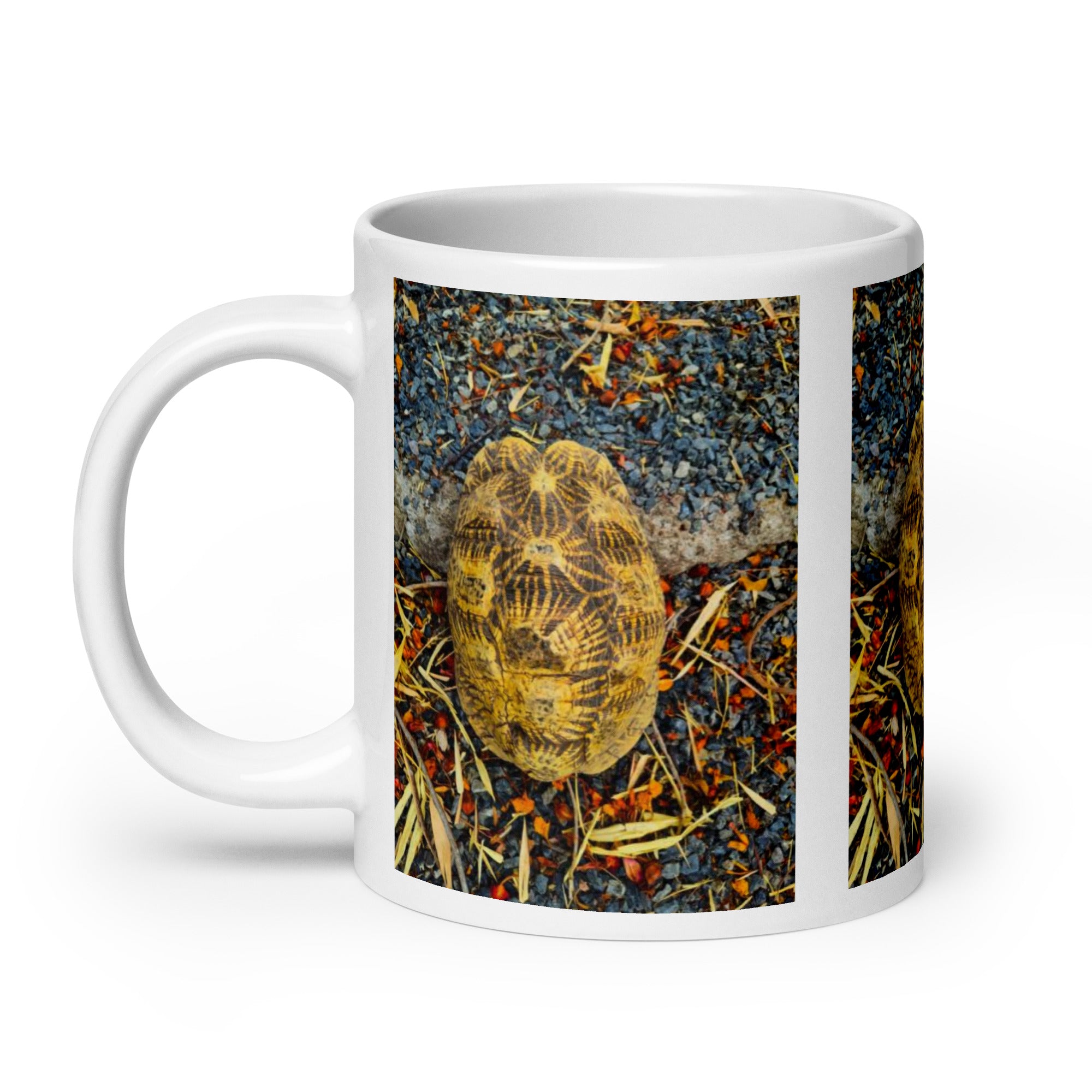 "Geometric Tortoise Mug #1:  Elegance of Nature’s Geometry  (Ceramic)"