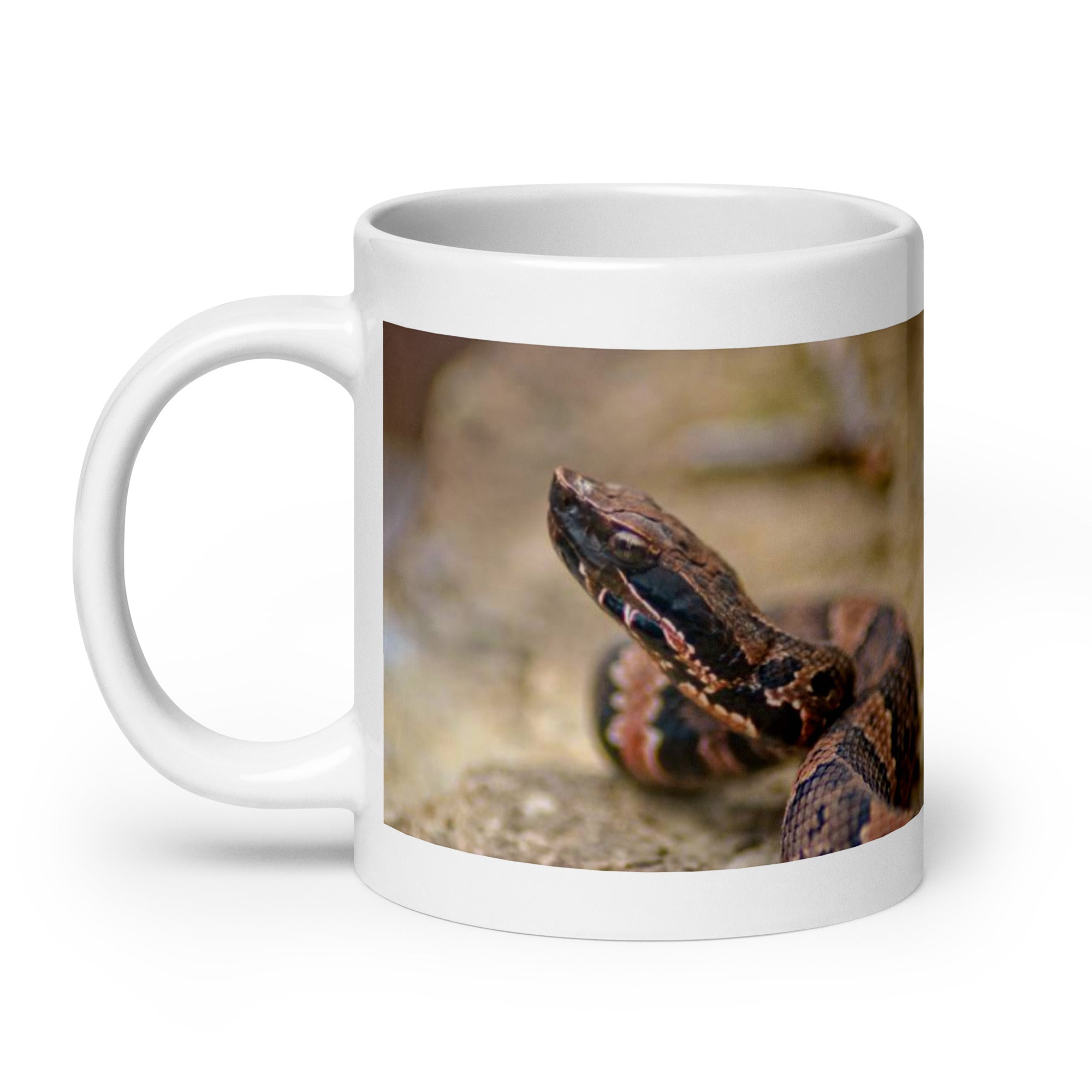 "Moccasin  Mug #1:  Stealth and Strength of the Swamp (Ceramic)"