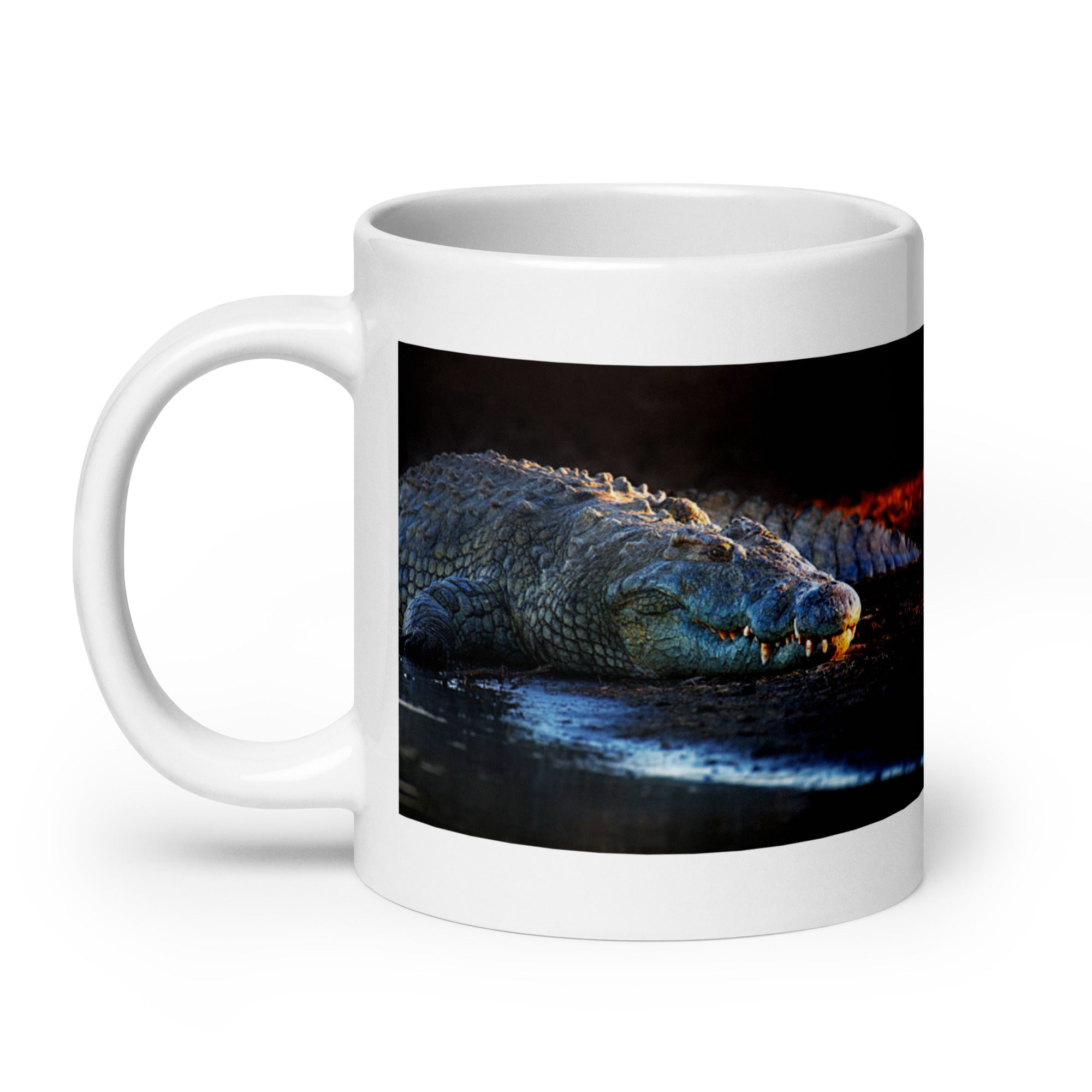 "Nile Crocodile Mug #1:  Power and Majesty of the African Waters  (Ceramic)"