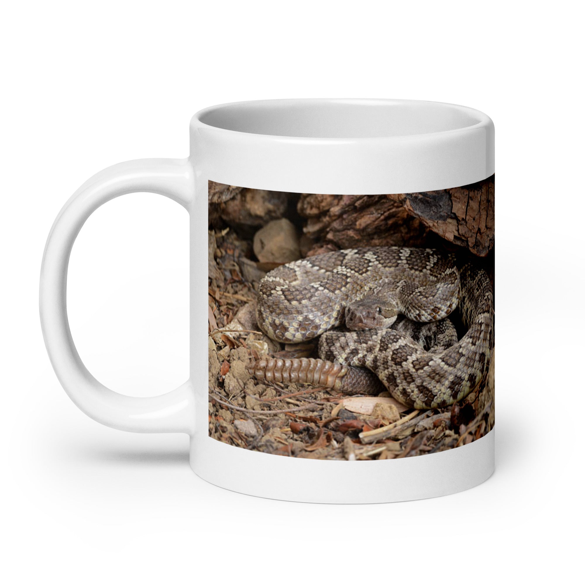 "Rattlesnake Mug #1: Power and Warning of the Desert  (Ceramic)"