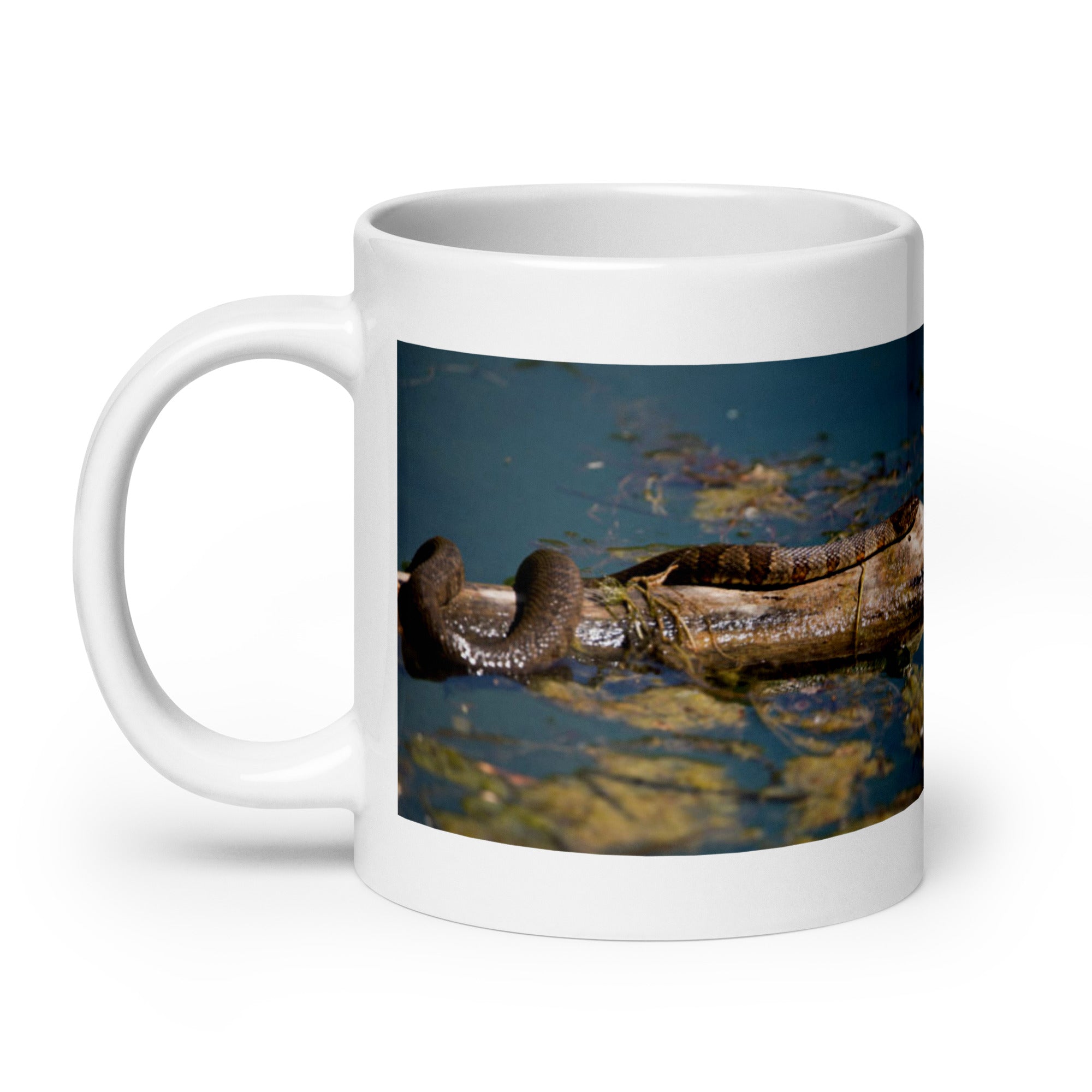 "Water Snake Mug #1: The Serpentine Swimmer (Ceramic)"