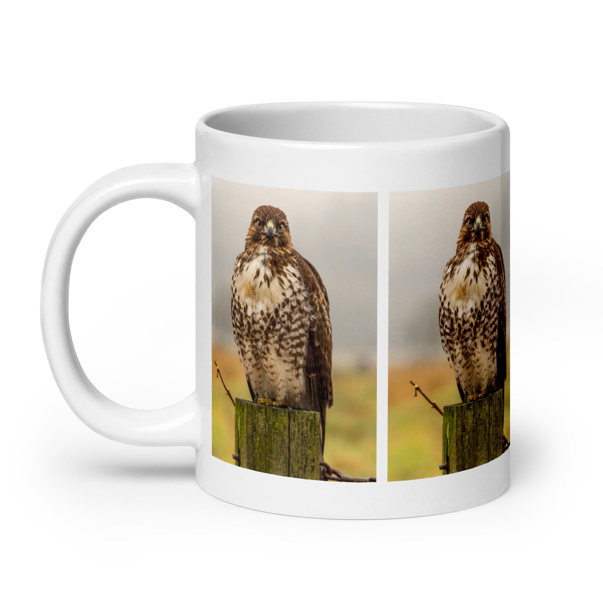 "Hawk Mug #1: The Sharp-Eyed Hunter (Ceramic)"