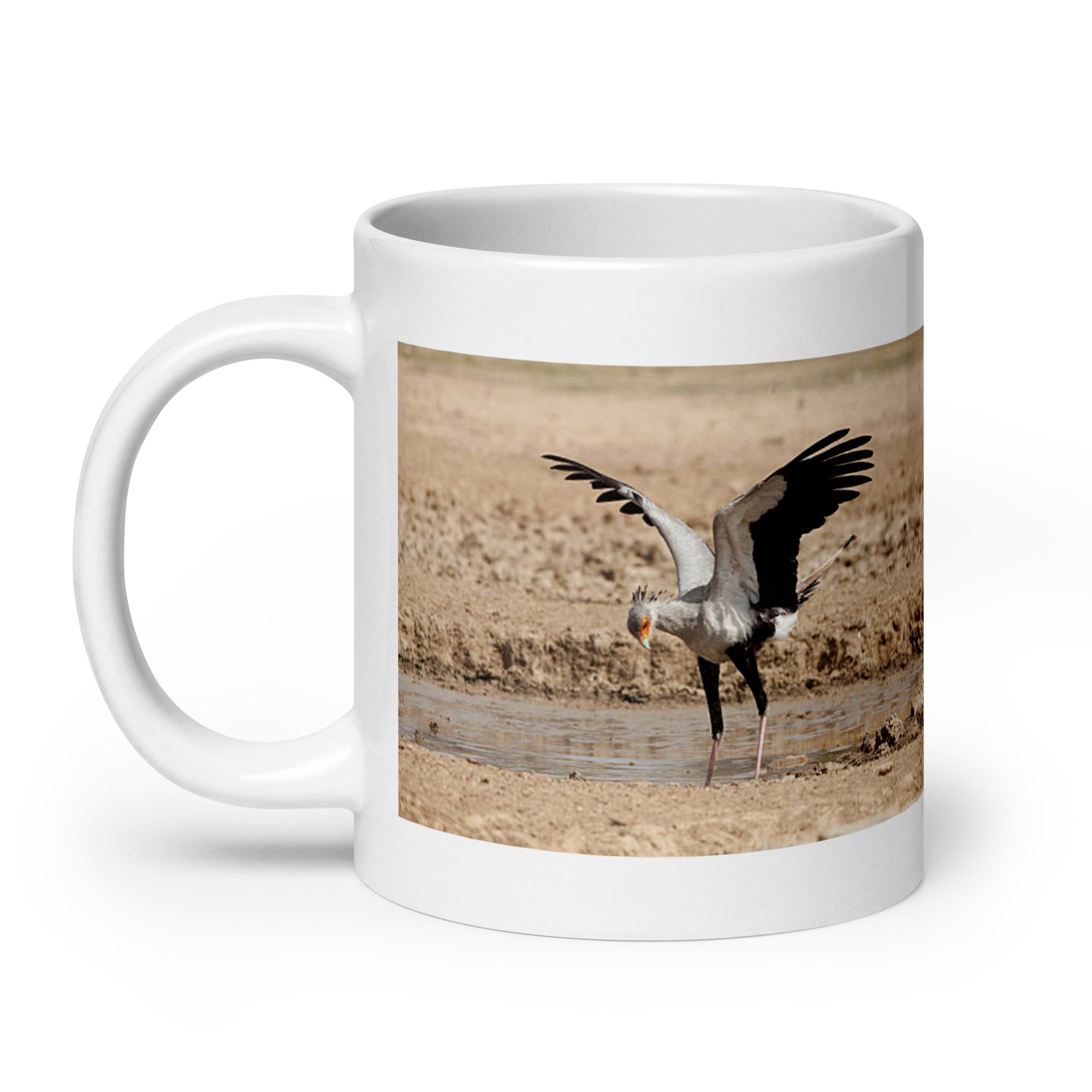 "Secretary Bird Mug #1: The Serpent Stomper (Ceramic)"