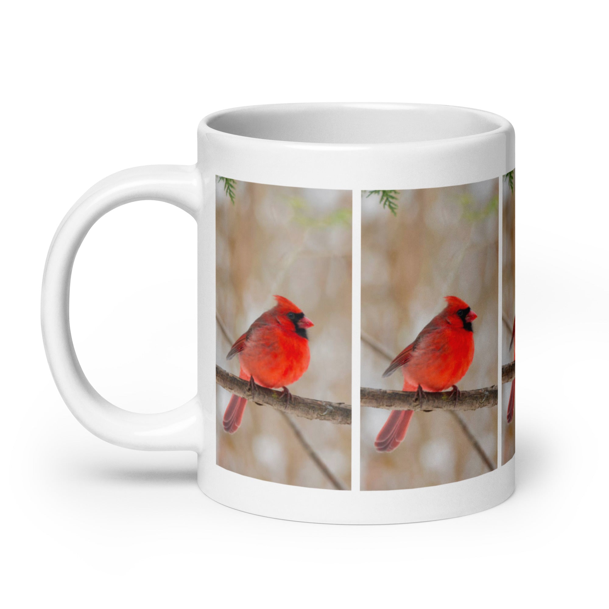 "Cardinal Mug #1: The Crimson Messenger (Ceramic)"