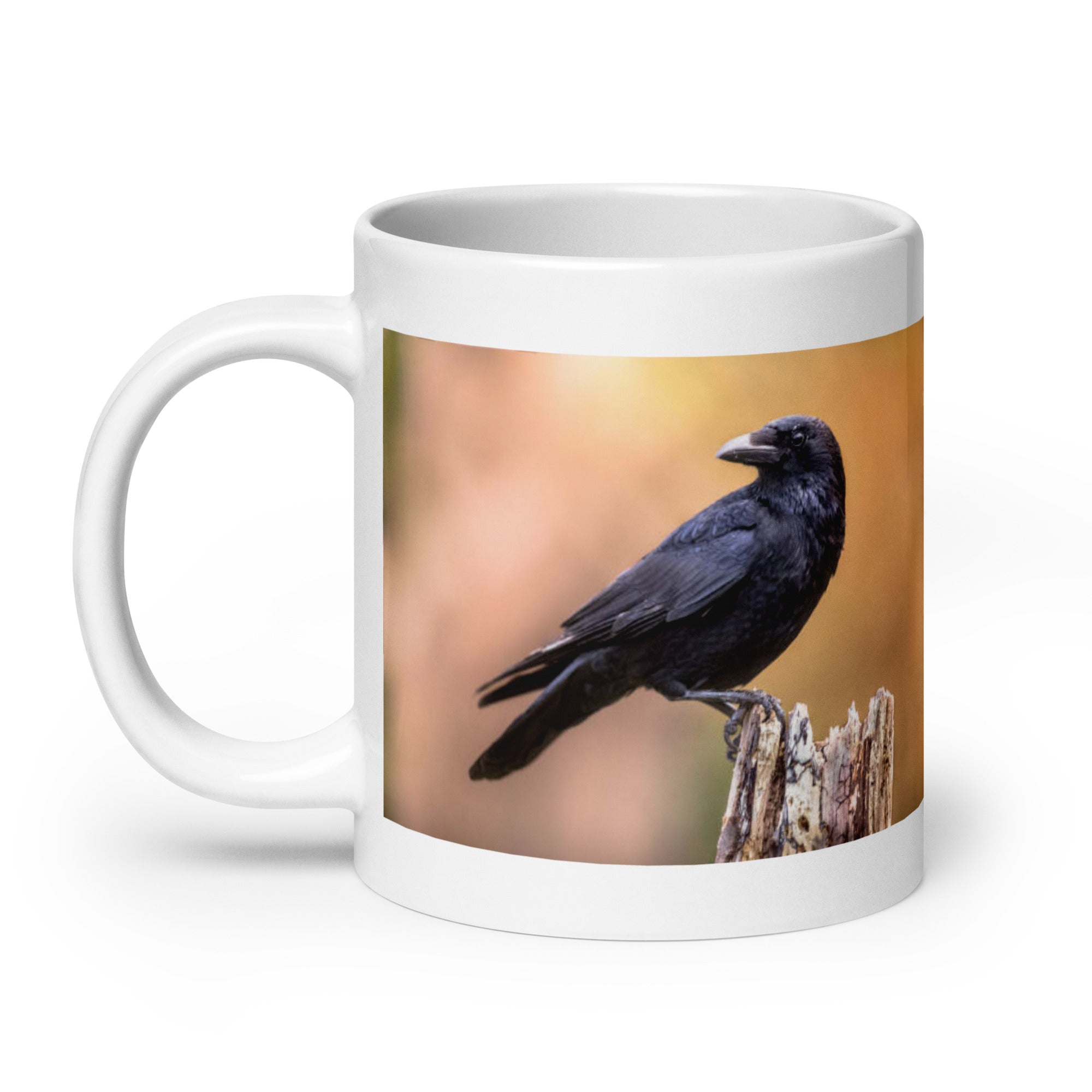 "Crow Mug #1: The Clever Corvid (Ceramic)"