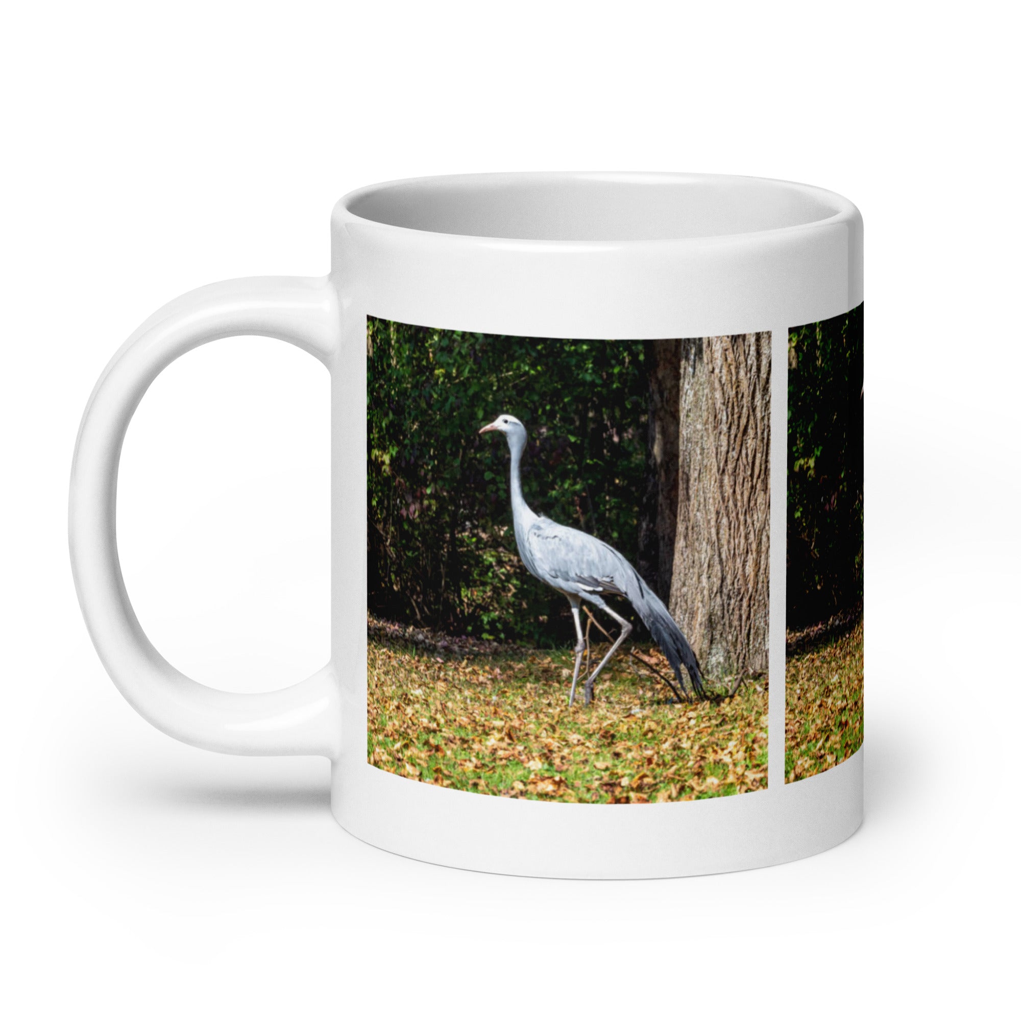 "Blue Crane Mug #1: The Graceful Dancer (Ceramic)"