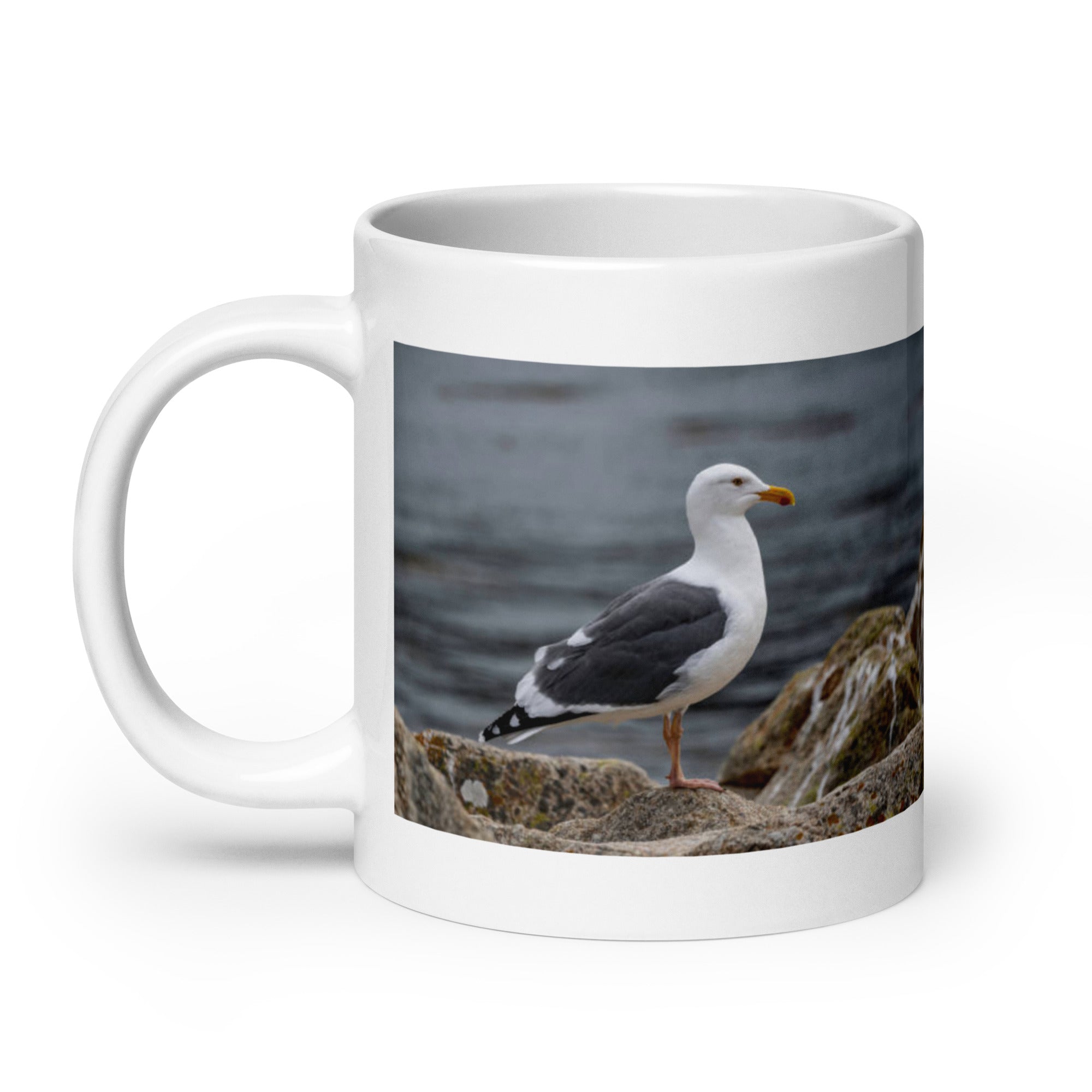 "Gull Mug #1: The Coastal Scavenger (Ceramic)"