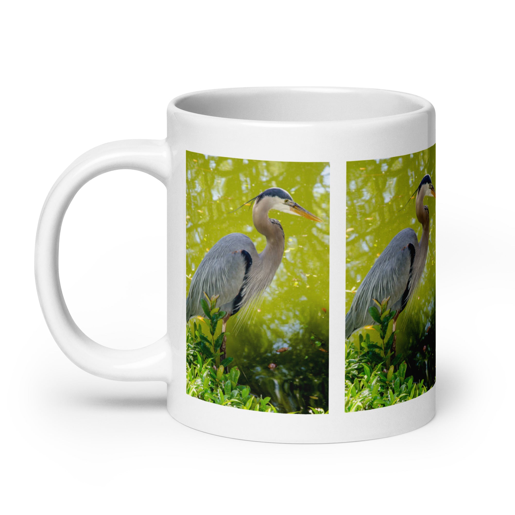 "Heron Mug #1: The Patient Wader (Ceramic)"