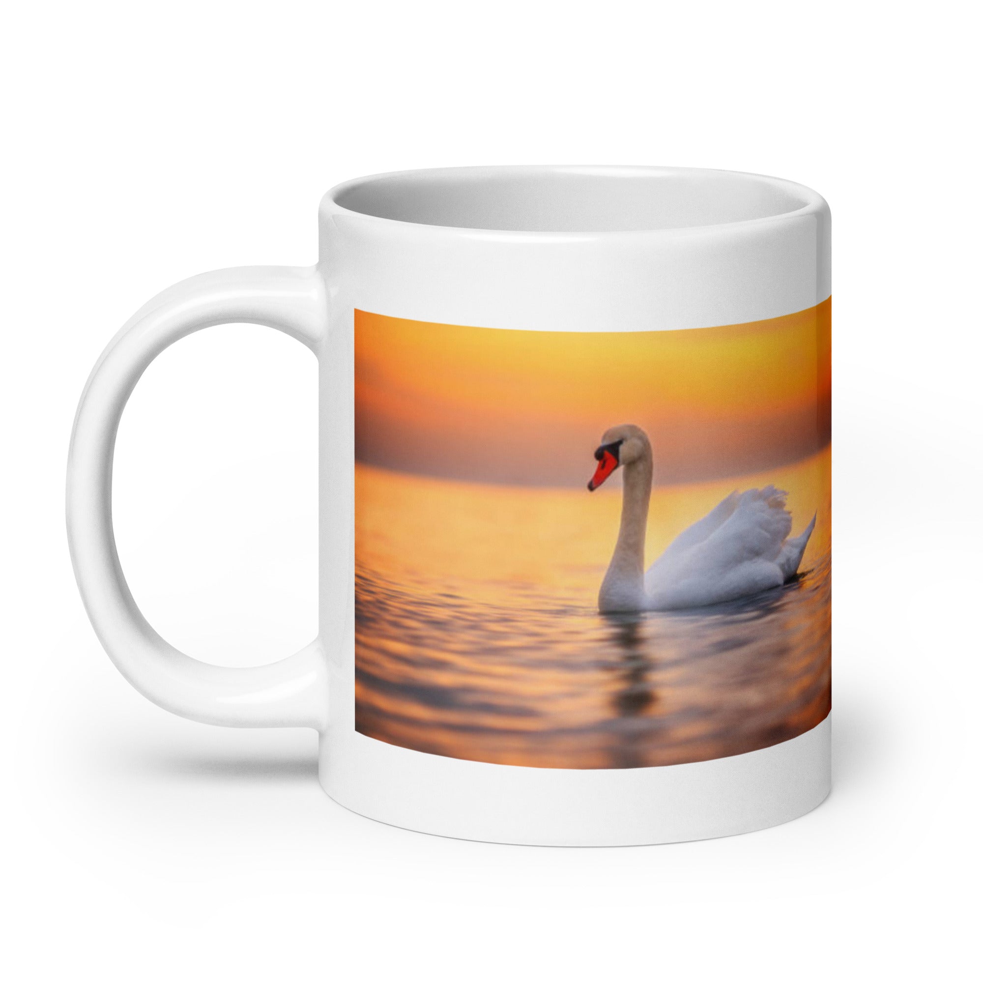 "Swan Mug #1: The Graceful Gliding (Ceramic)"