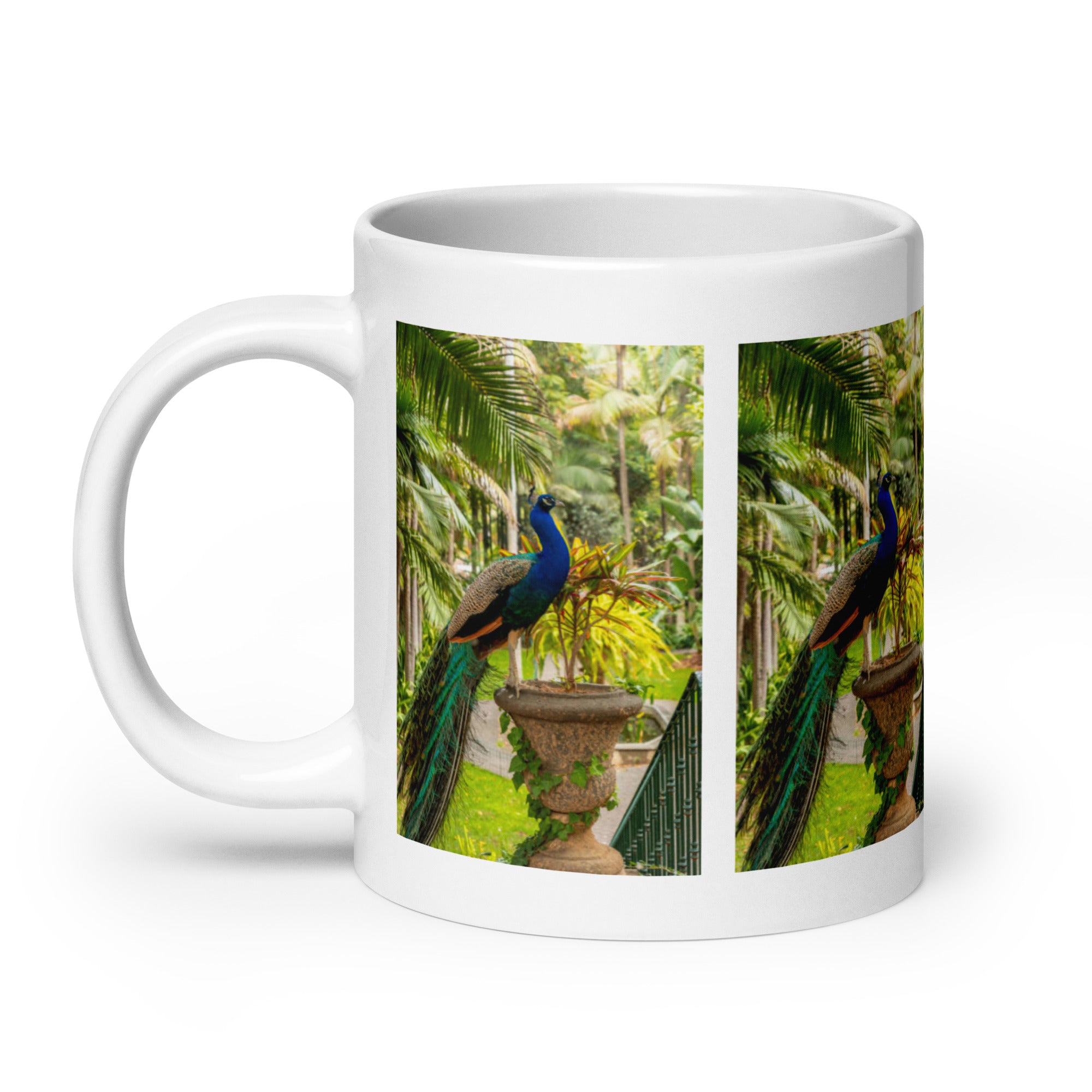 "Peacock Mug #1: The Iridescent Showstopper (Ceramic)"