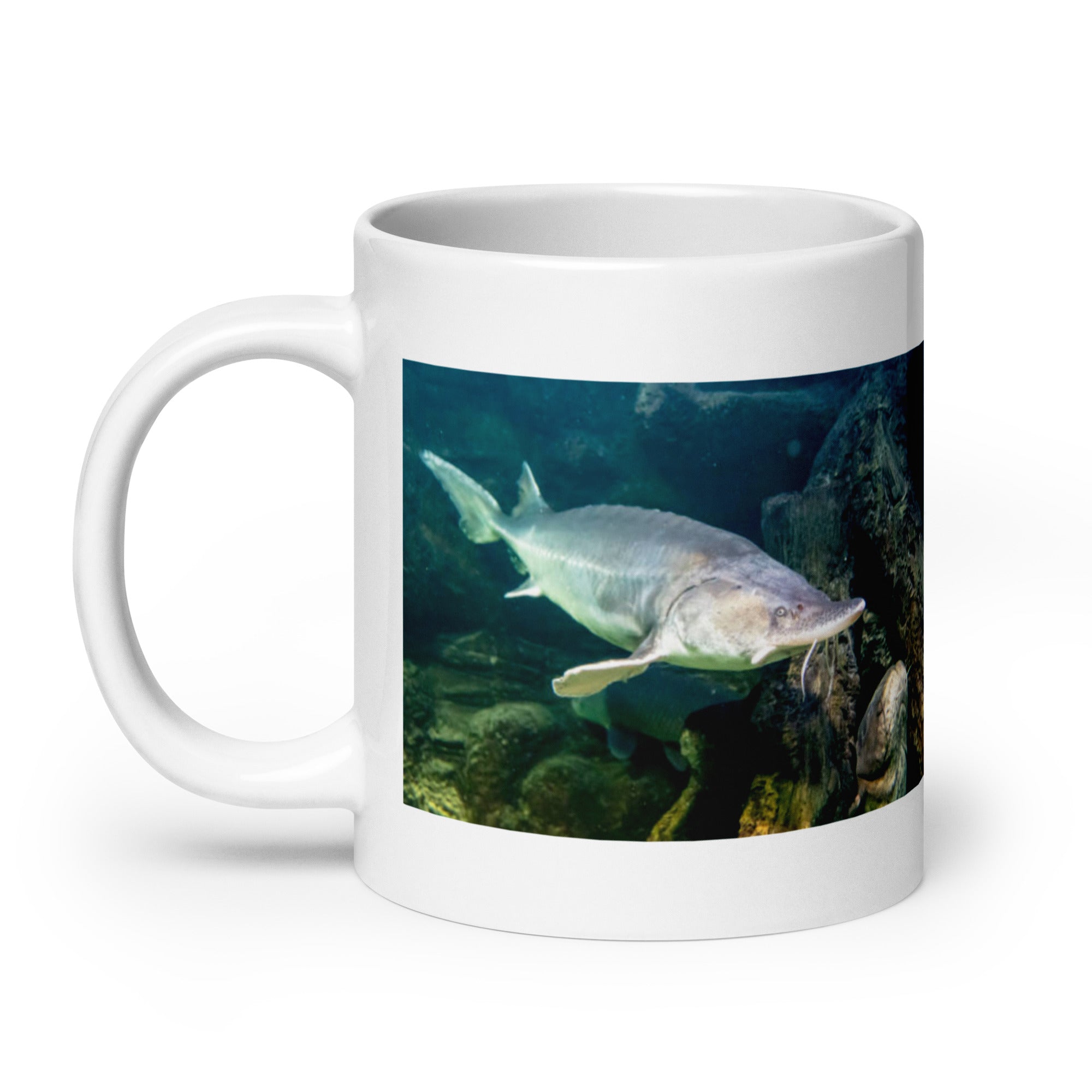 "Sturgeon Mug #1: The Ancient River Giant (Ceramic)"