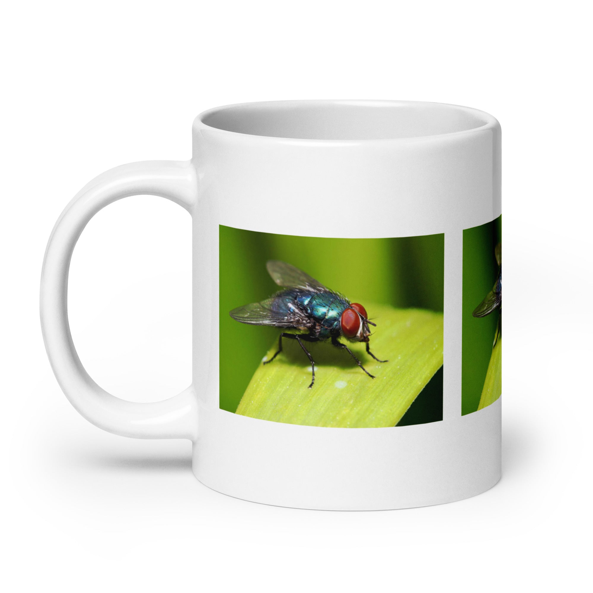 "Fly Mug #1: The Buzzing Pollinator (Ceramic)"