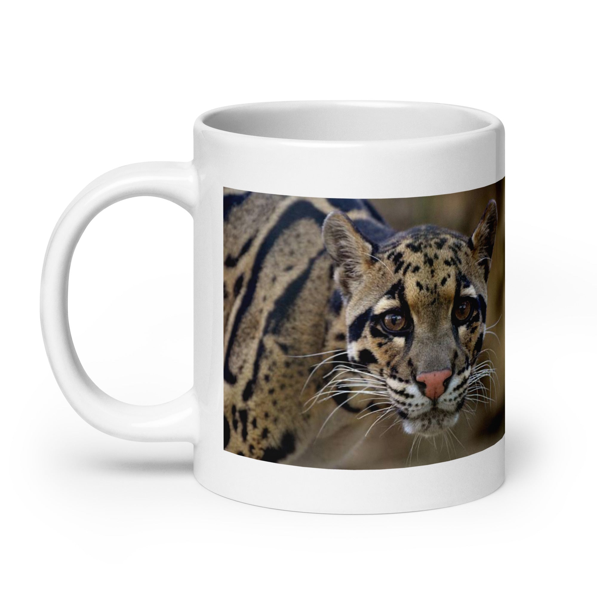 "Clouded Leopard Mug #1: The Enigmatic Climber (Ceramic)"