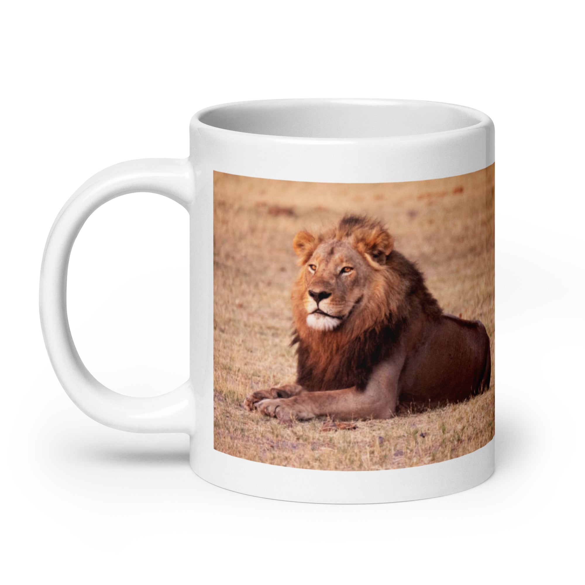 "Lion Mug #1: The King of the Savanna (Ceramic)"