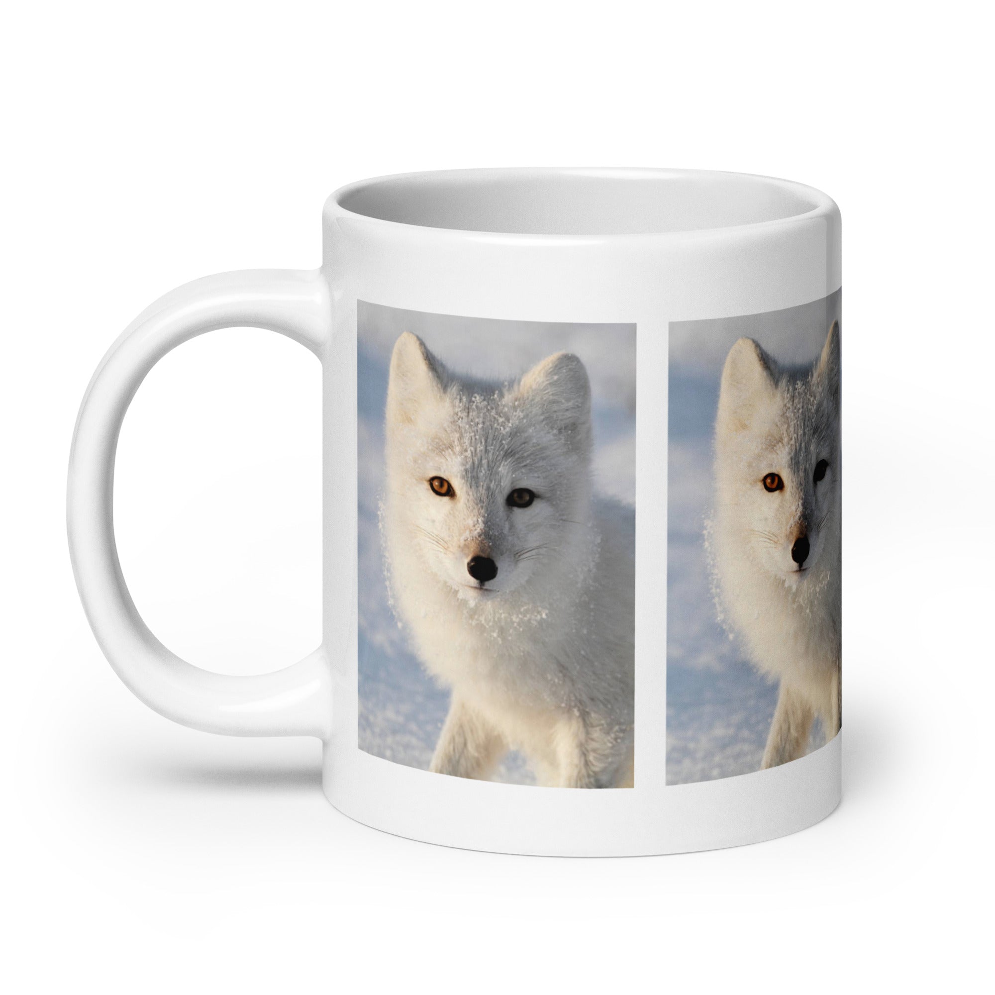 "Arctic Fox Mug #1: The Winter Wanderer (Ceramic)"