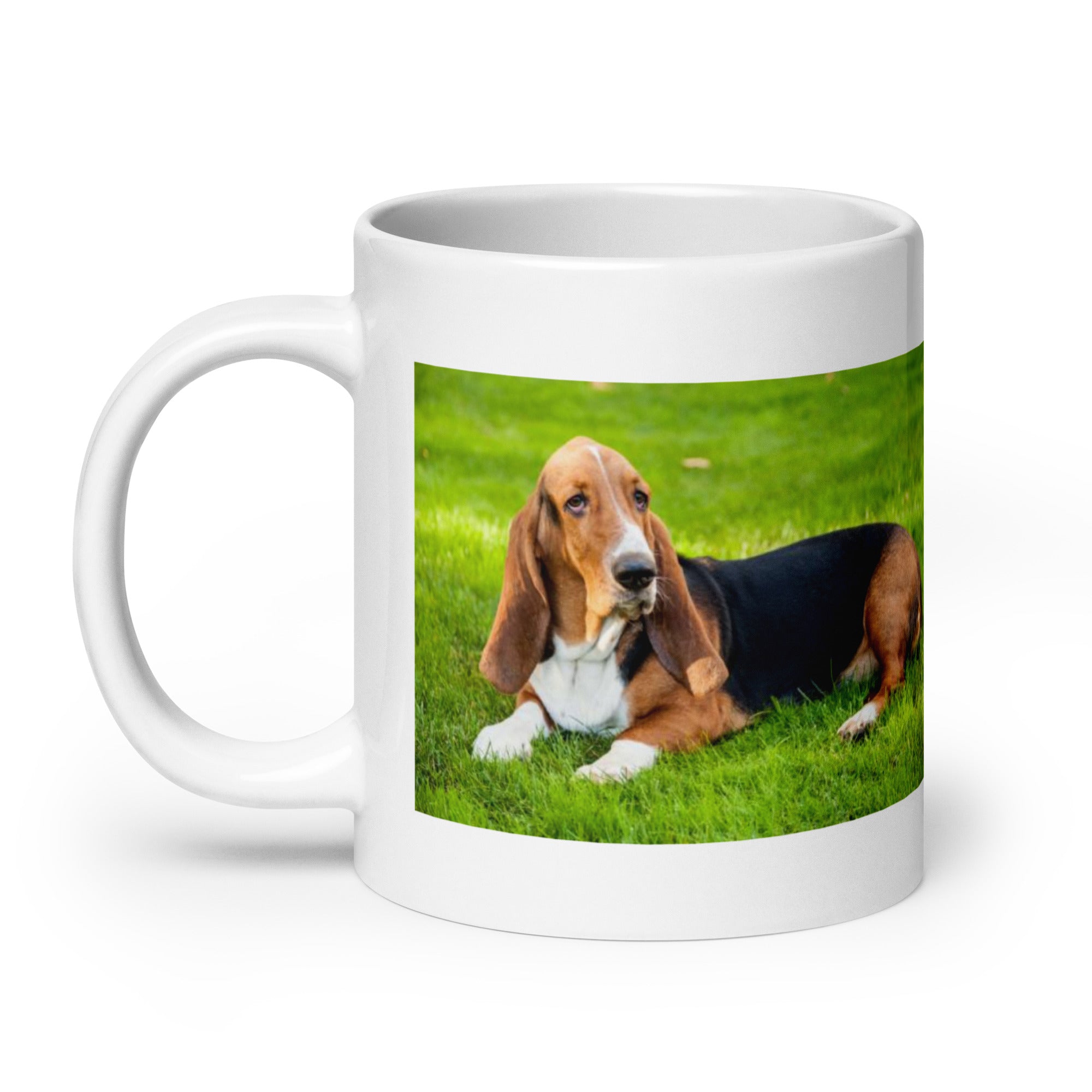 "Basset Hound Mug #1: The Low-Rider Scent Sleuth (Ceramic)"