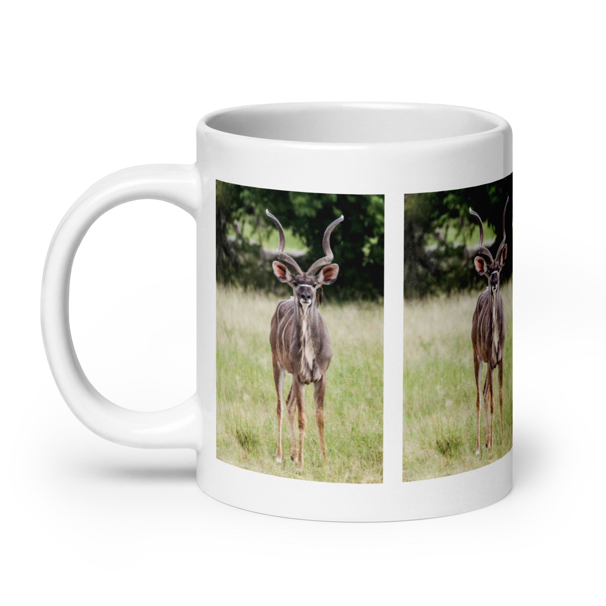 "Kudu Mug #1: The Spiral-Horned Majesty (Ceramic)"