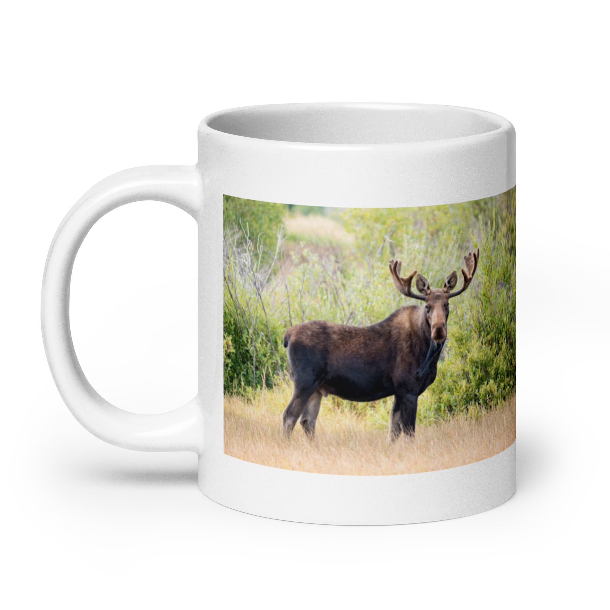 "Moose Mug #1: The Antlered Giant (Ceramic)"