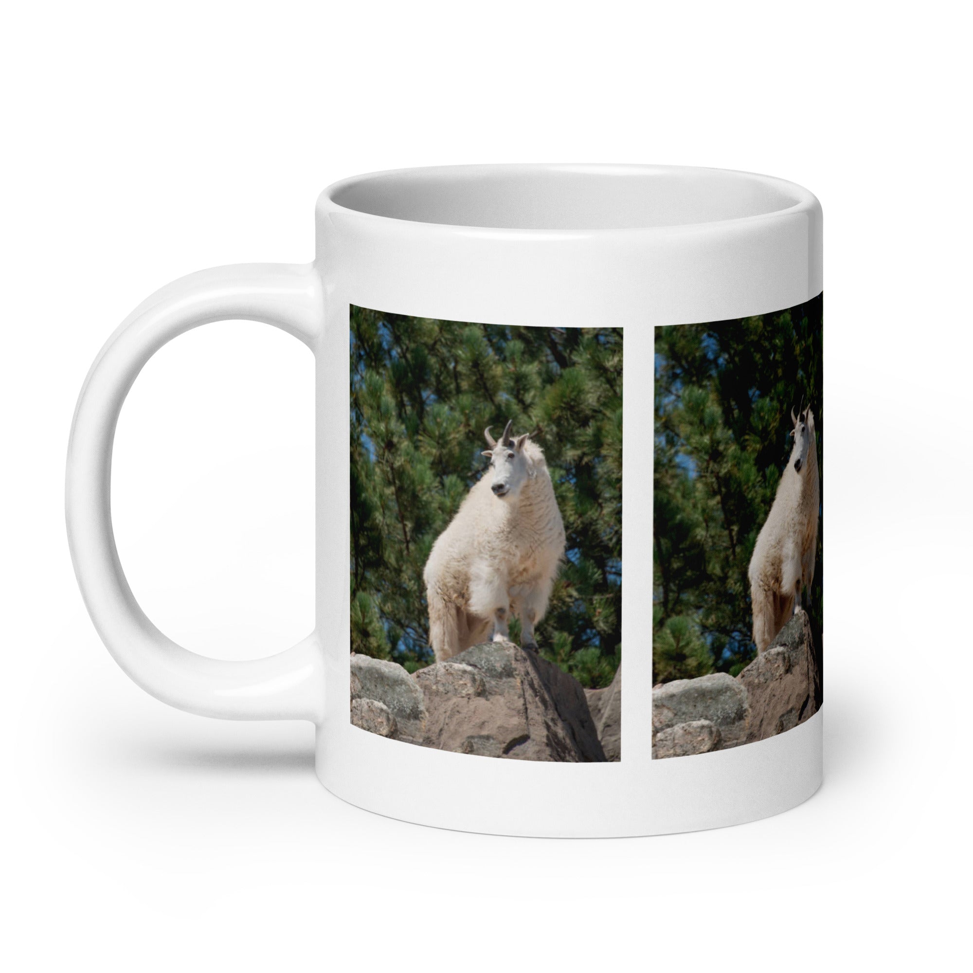 "Mountain Goat Mug #1: The Cliffside Climber (Ceramic)"