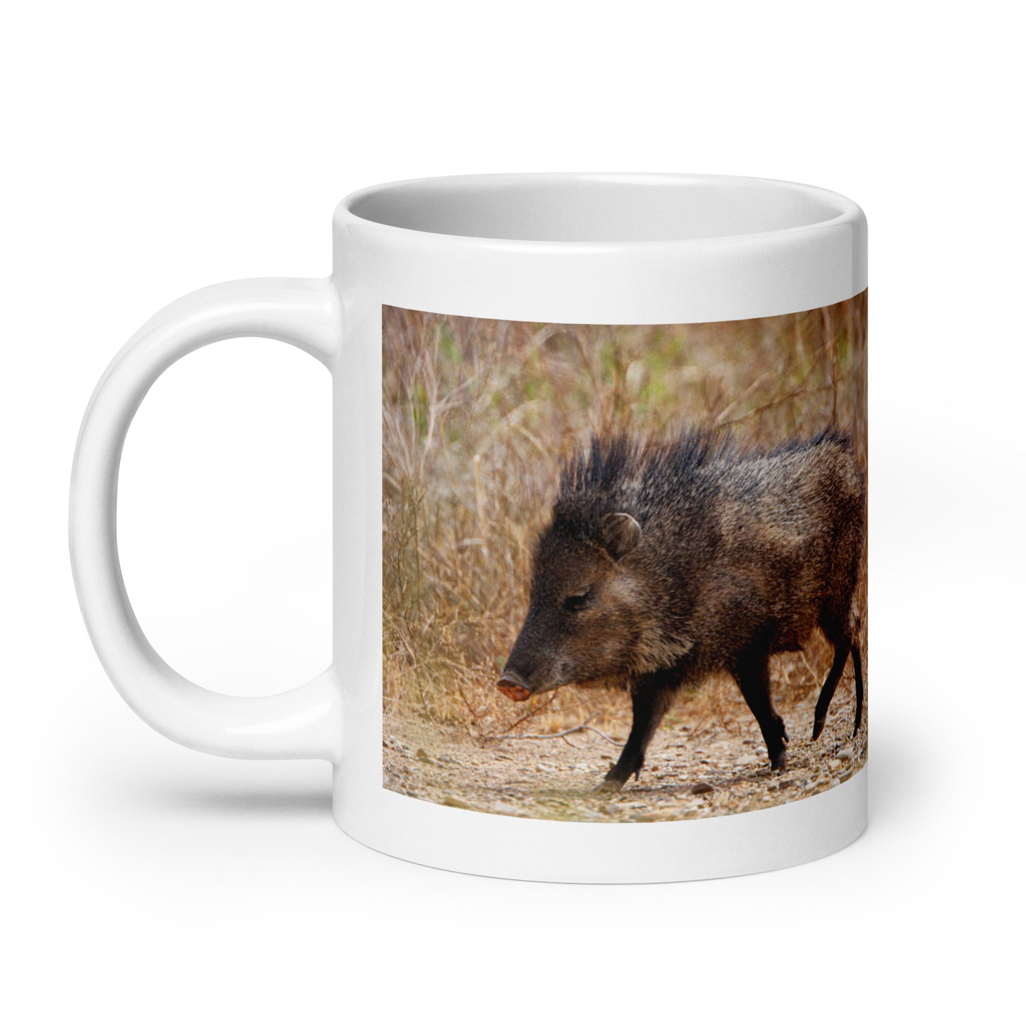 "Peccary Mug #1: The Bristly Browser (Ceramic)"