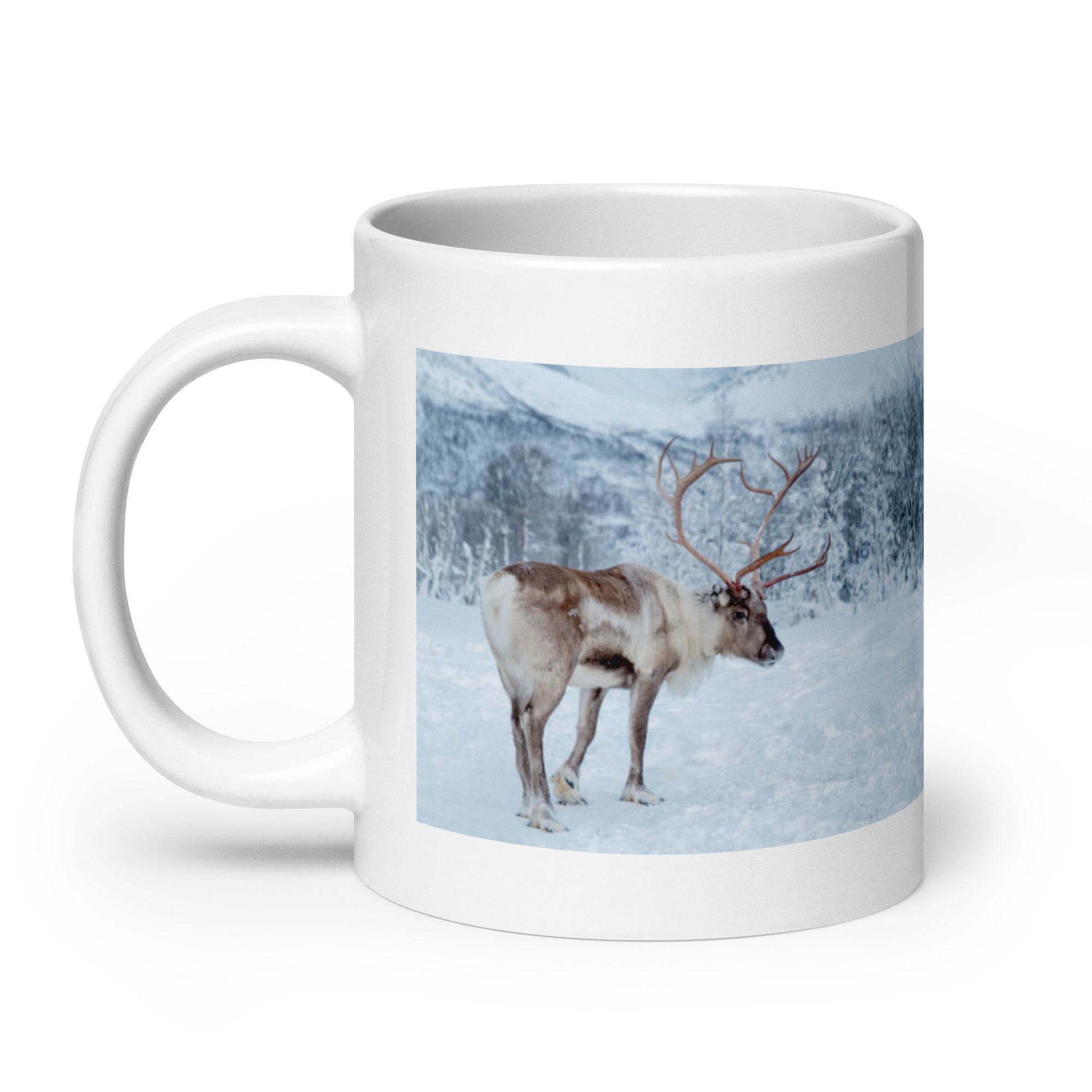 "Reindeer Mug #1: The Antlered Nomad (Ceramic)"