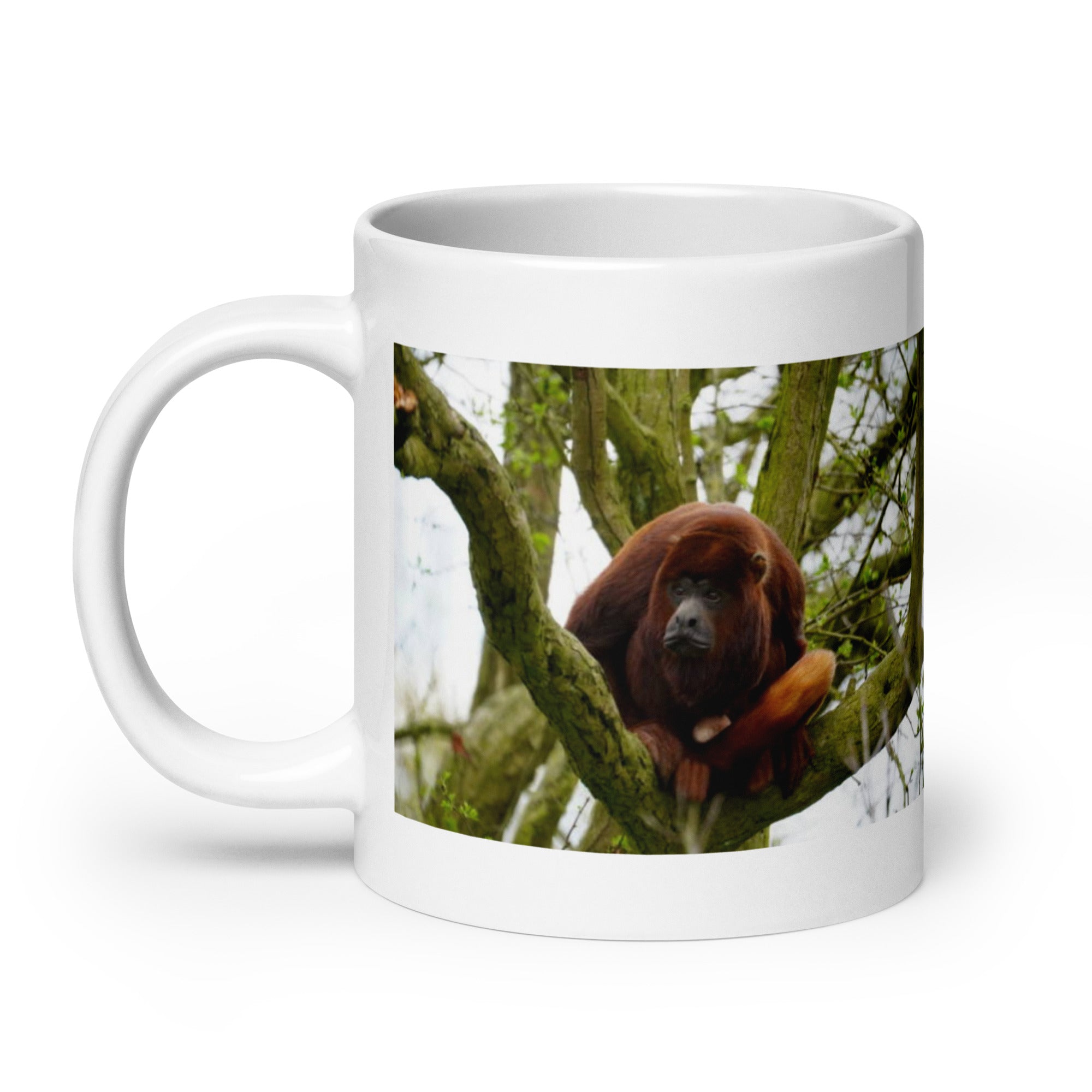 "Howler Monkey Mug #1: The Rainforest Vocalist (Ceramic)"