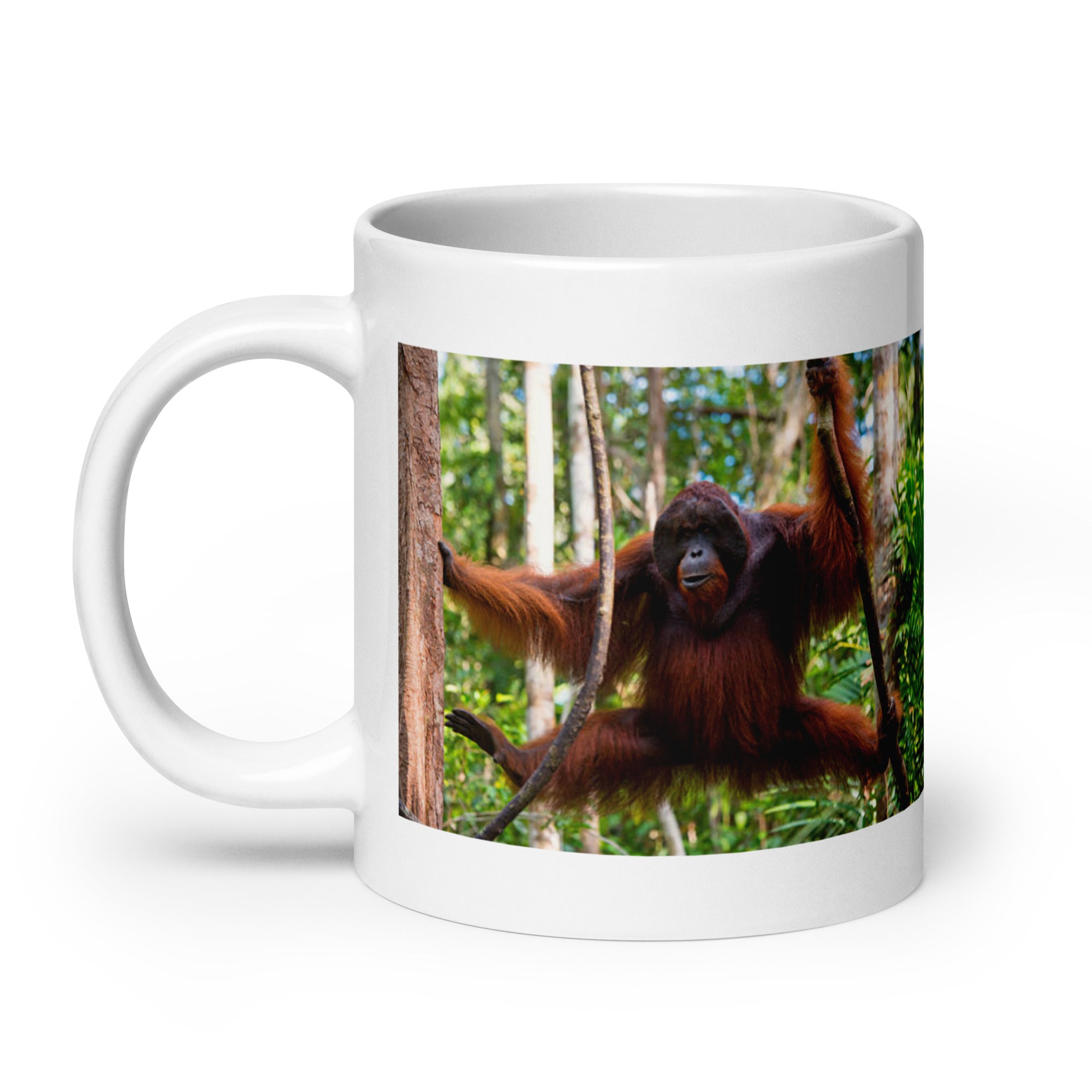 "Orangutan Mug #1: The Gentle Tree Dweller (Ceramic)"