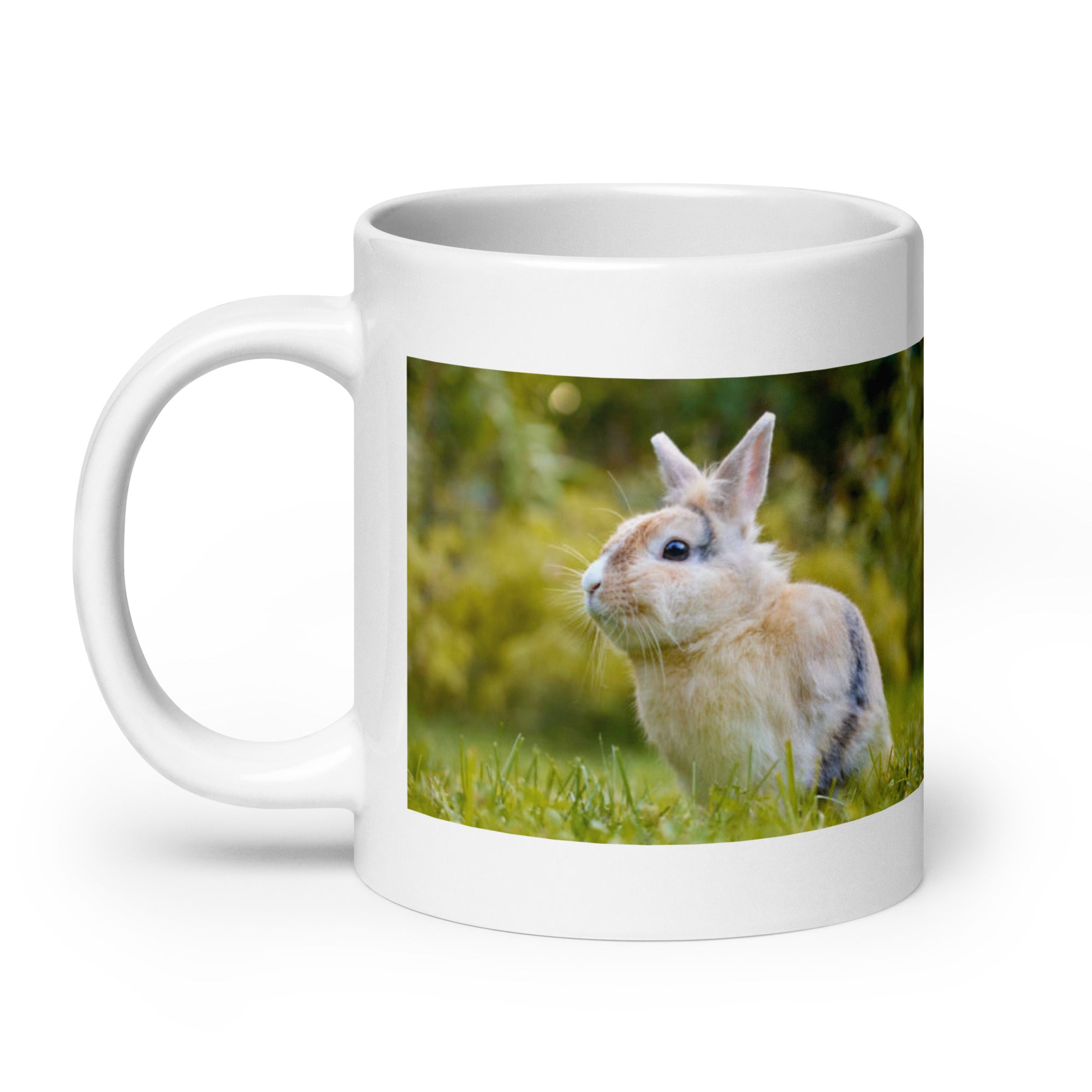 Rabbit and Hare Mug #1: The Leaping Lagomorphs (Ceramic)